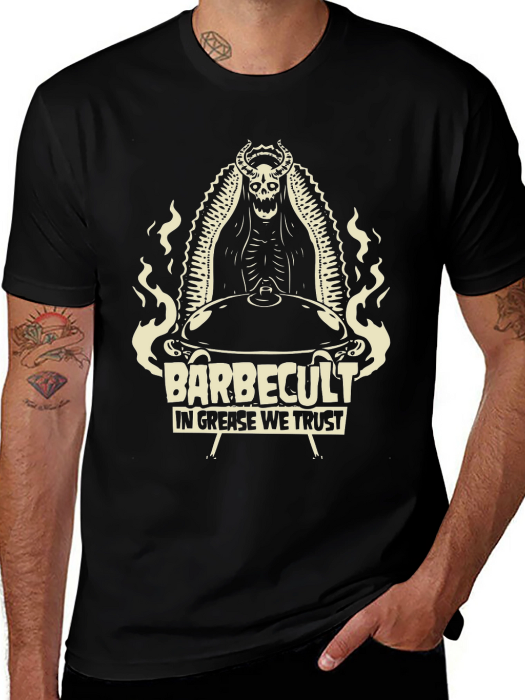 Barbecult T-Shirt: In Grease We Trust