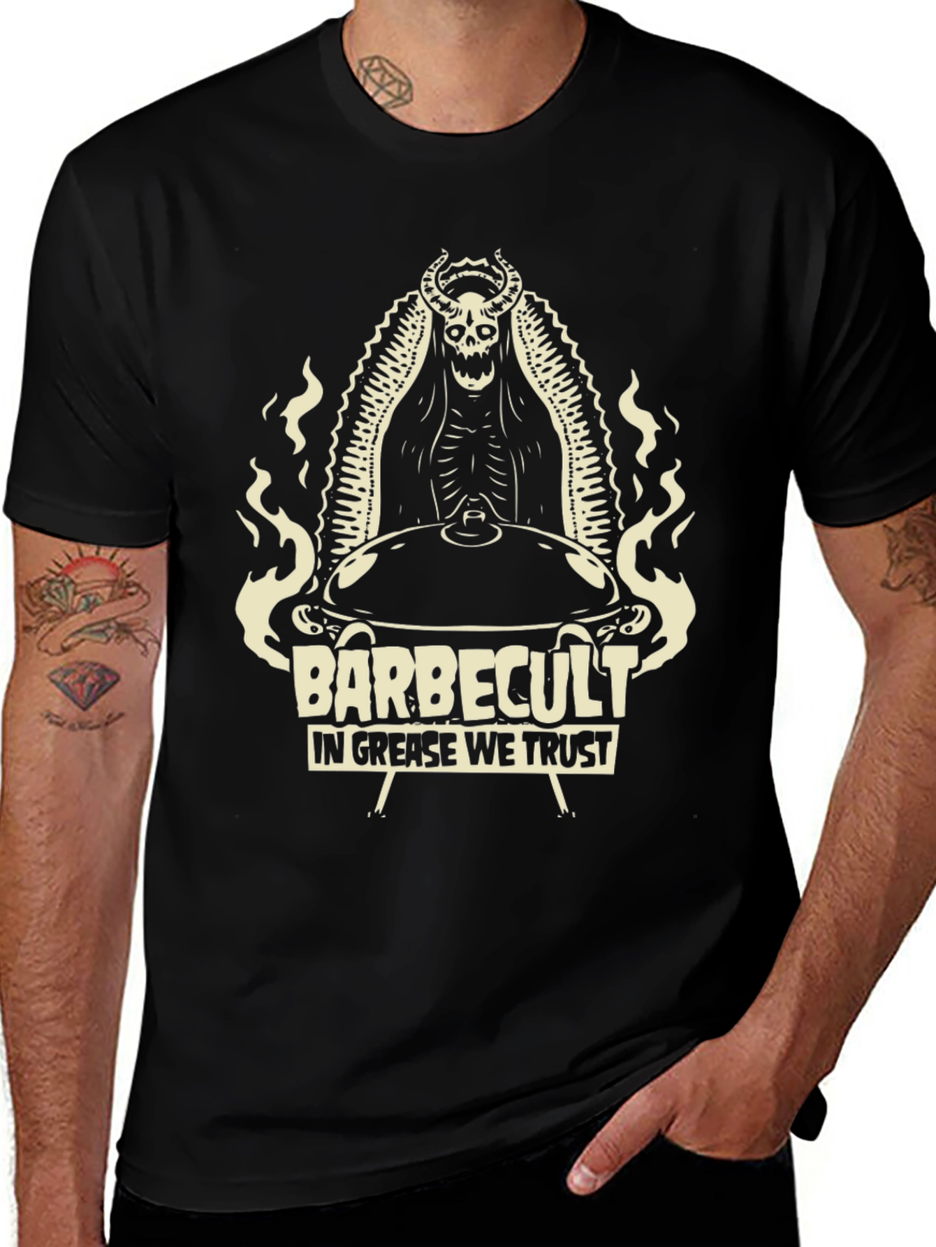 Barbecult T-Shirt: In Grease We Trust