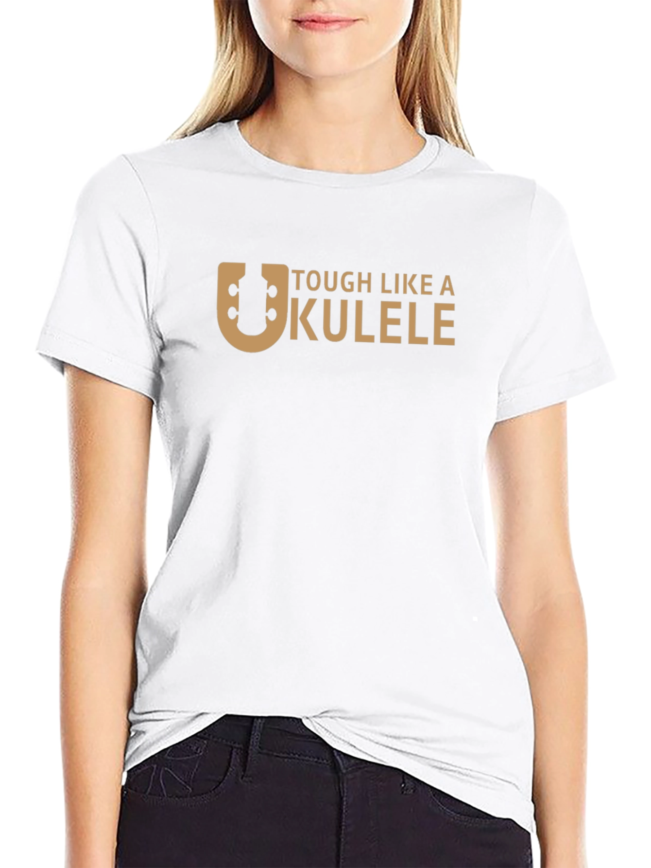 Tough Like a Ukulele Black T-Shirt