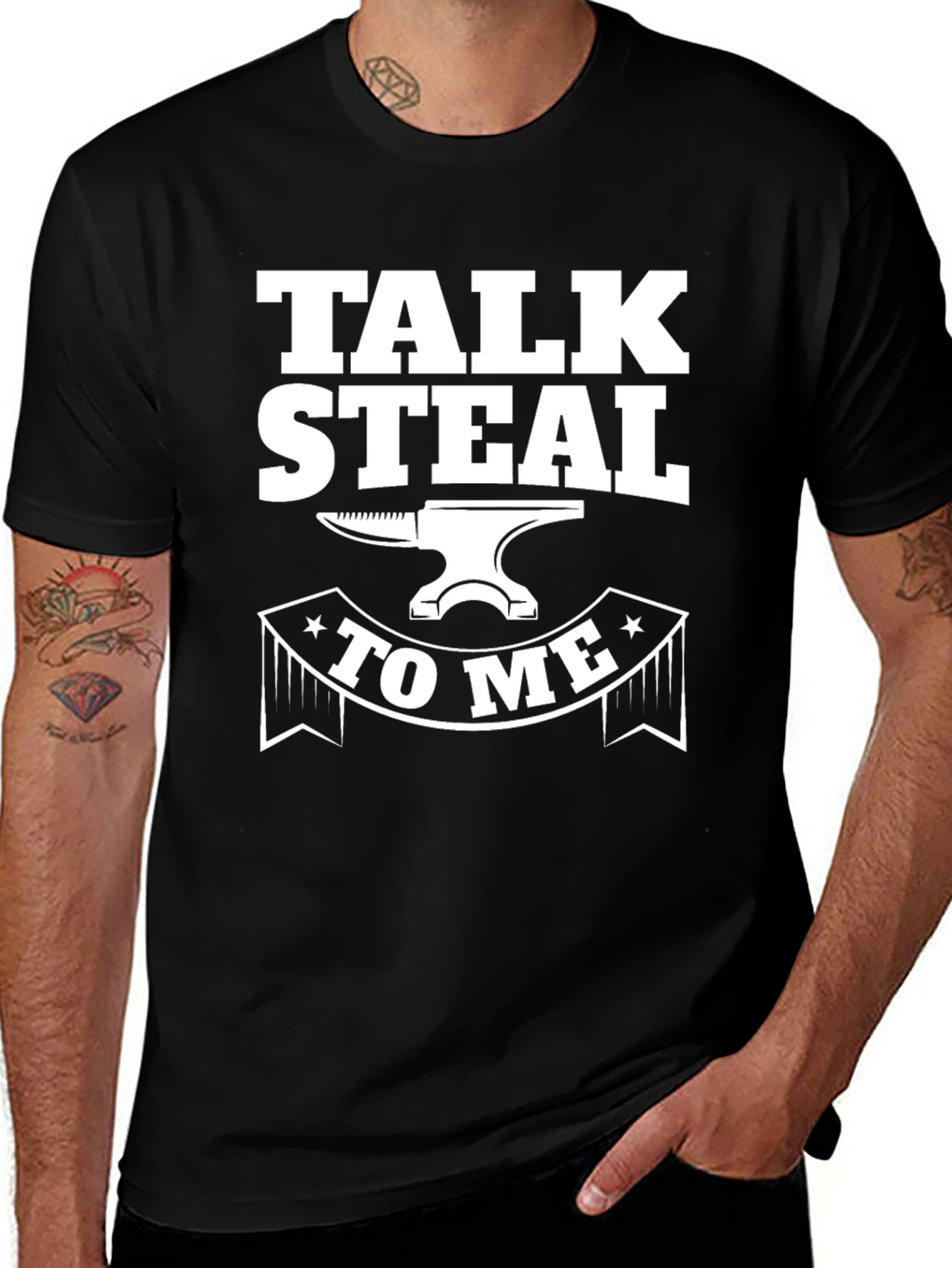 Talk Steal To Me Black T-Shirt