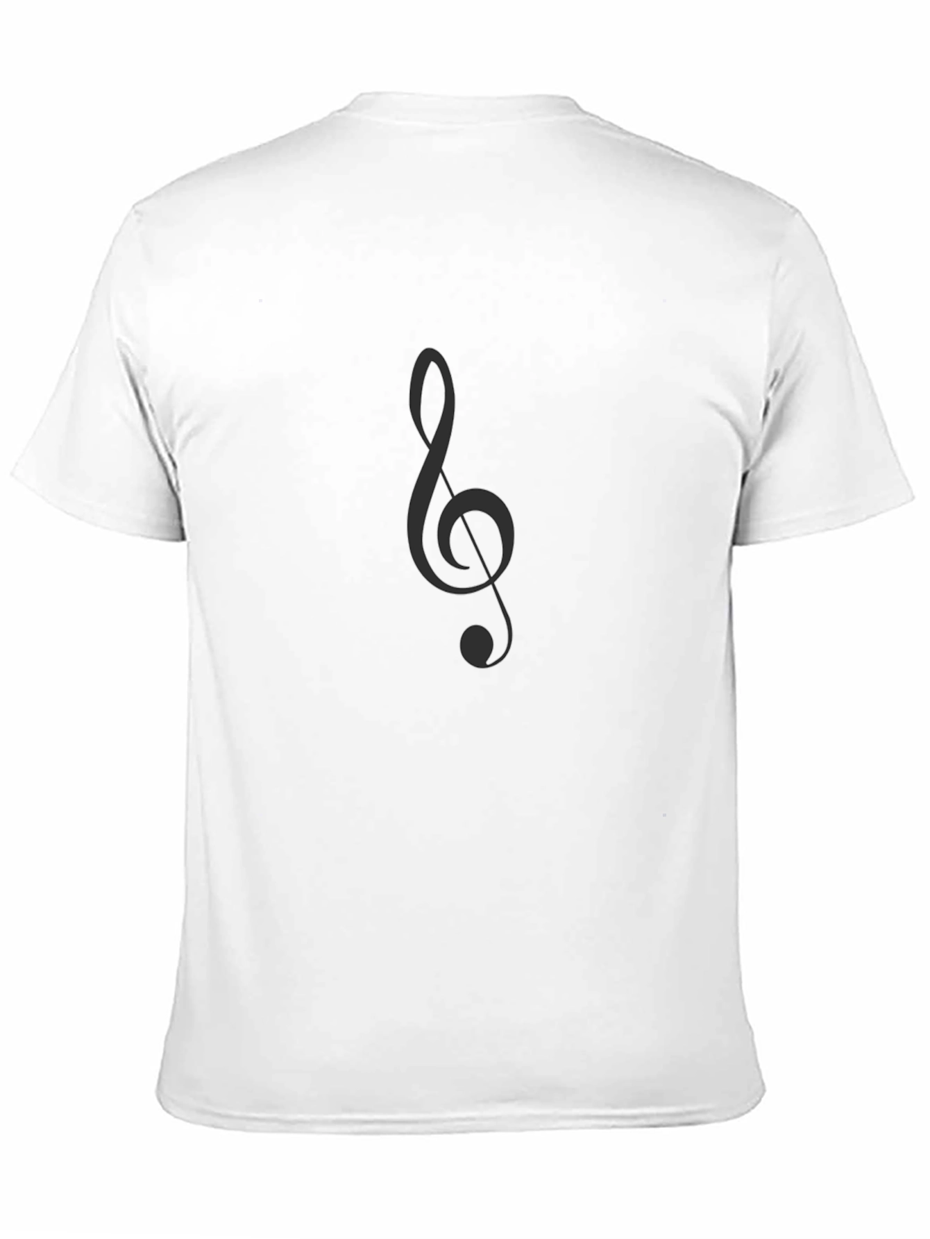 Classic Black T-Shirt with Music Note Graphic