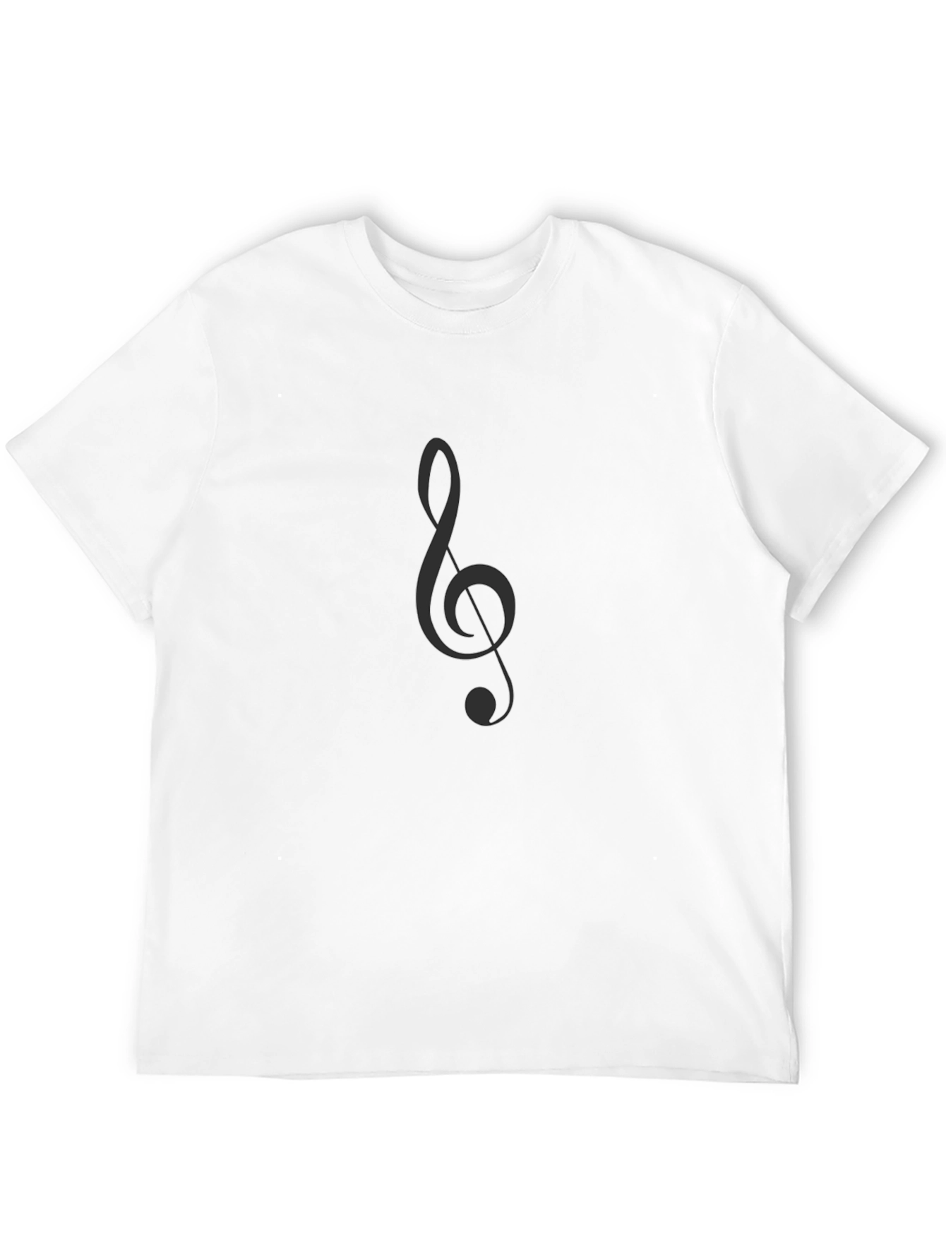 Classic Black T-Shirt with Music Note Graphic