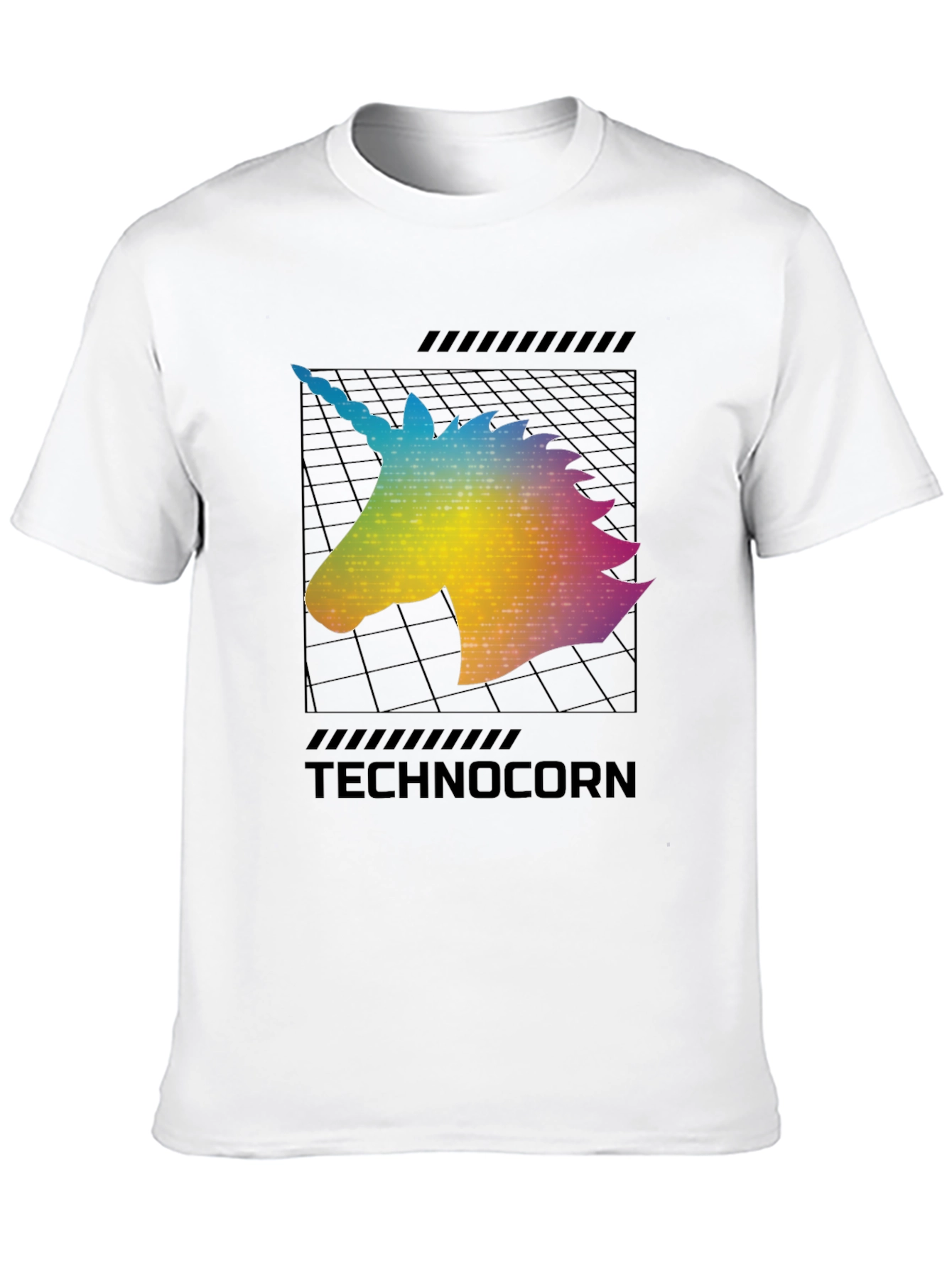 Technocorn T-Shirt - Black Unicorn Graphic Tee