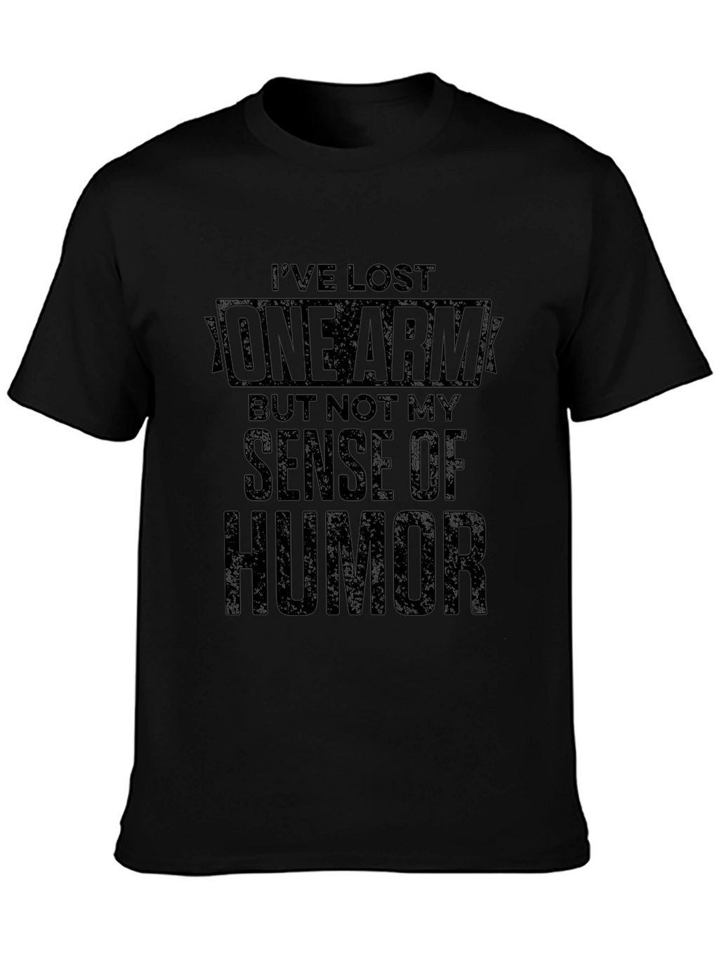 Humorous One Arm Graphic T-Shirt