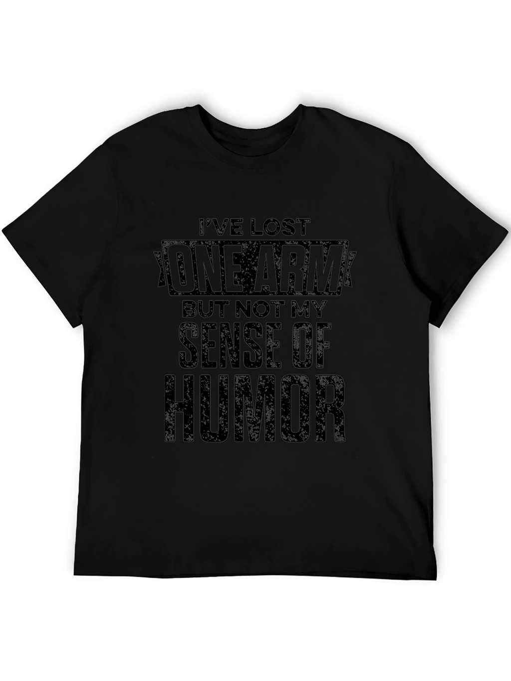 Humorous One Arm Graphic T-Shirt