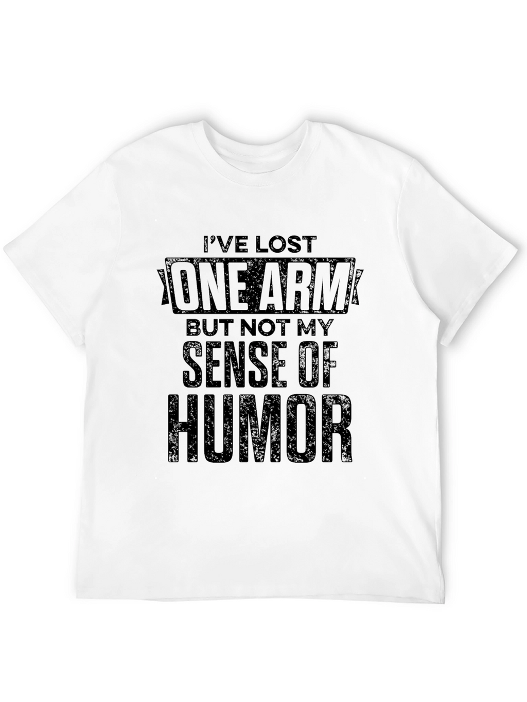 Humorous One Arm Graphic T-Shirt