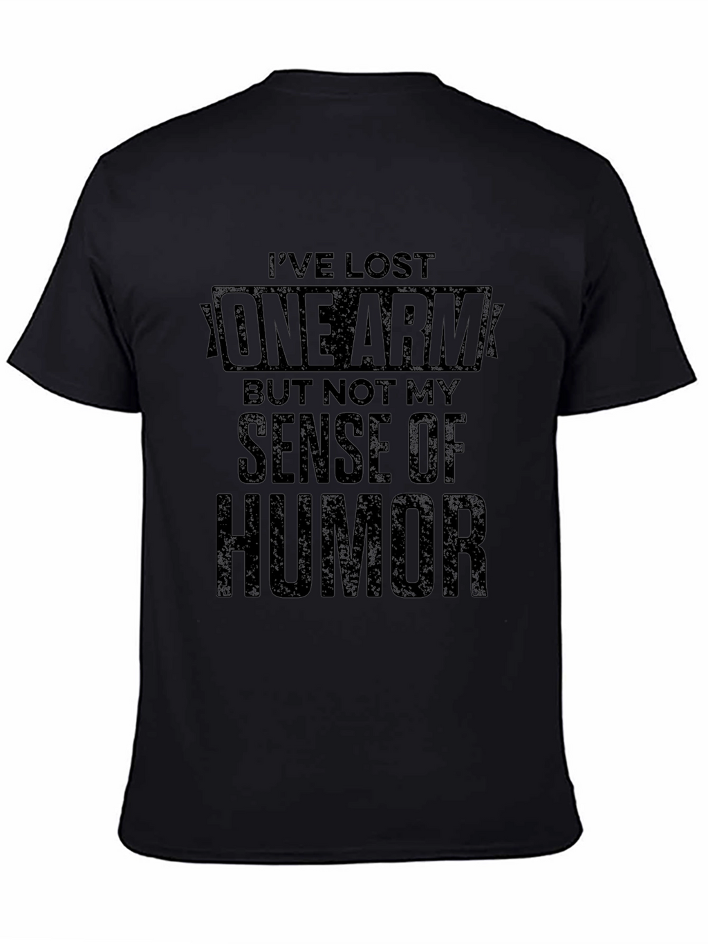 Humorous One Arm Graphic T-Shirt