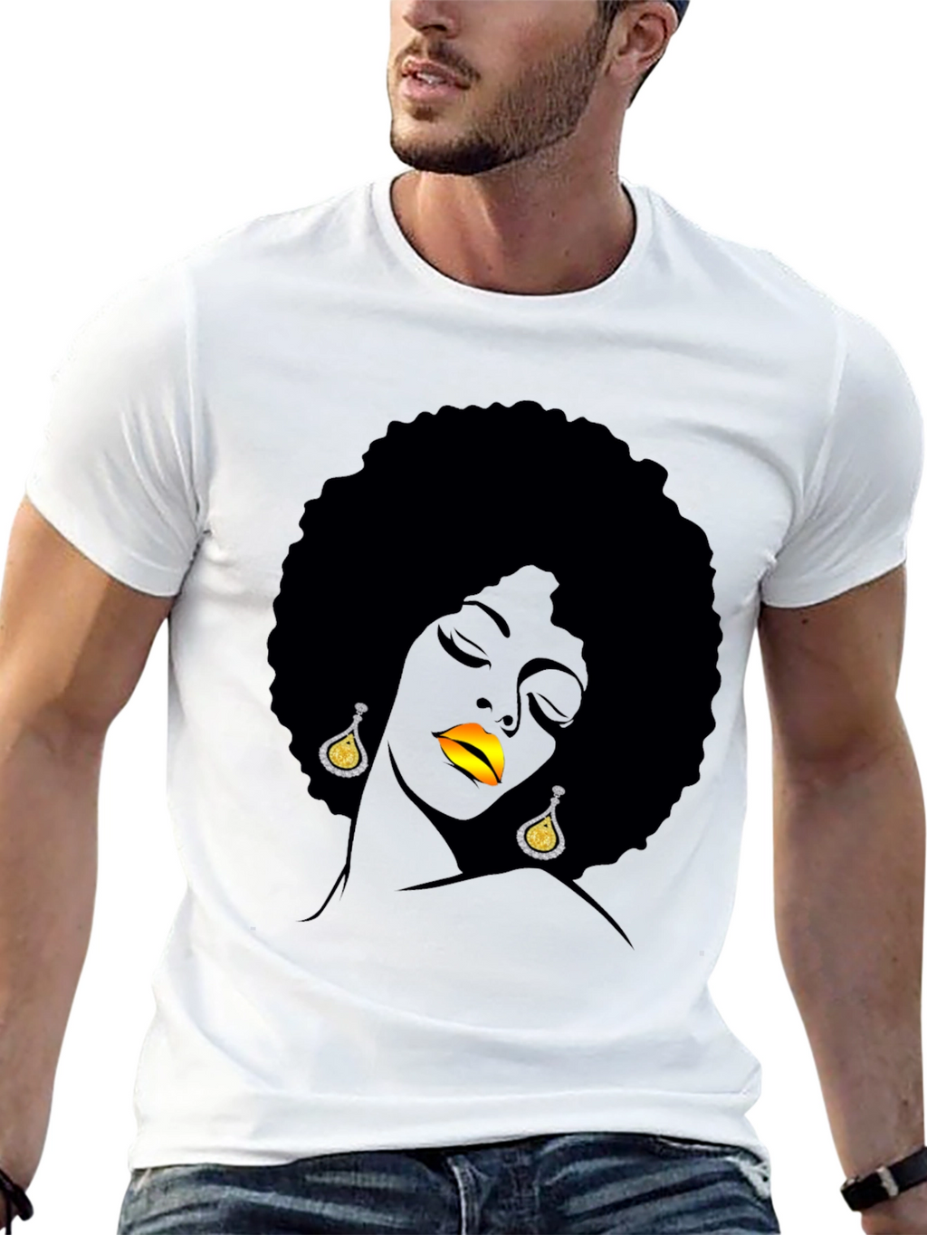 Afro Woman Graphic Tee