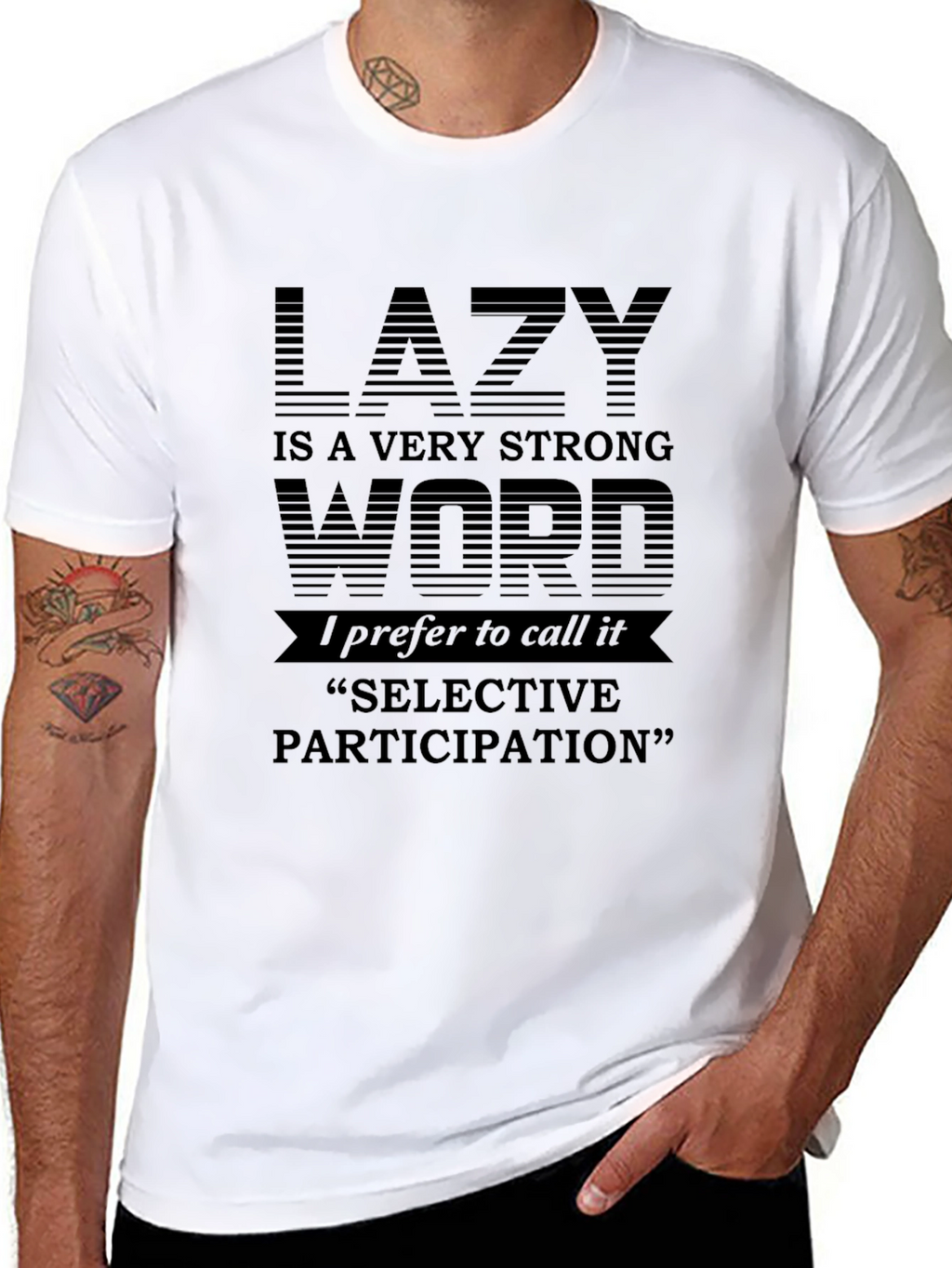 Lazy Selective Participation Graphic Tee