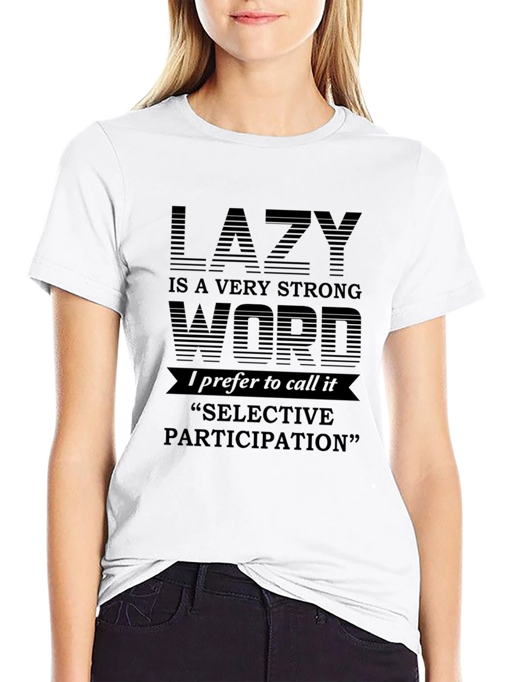 Lazy Selective Participation Graphic Tee