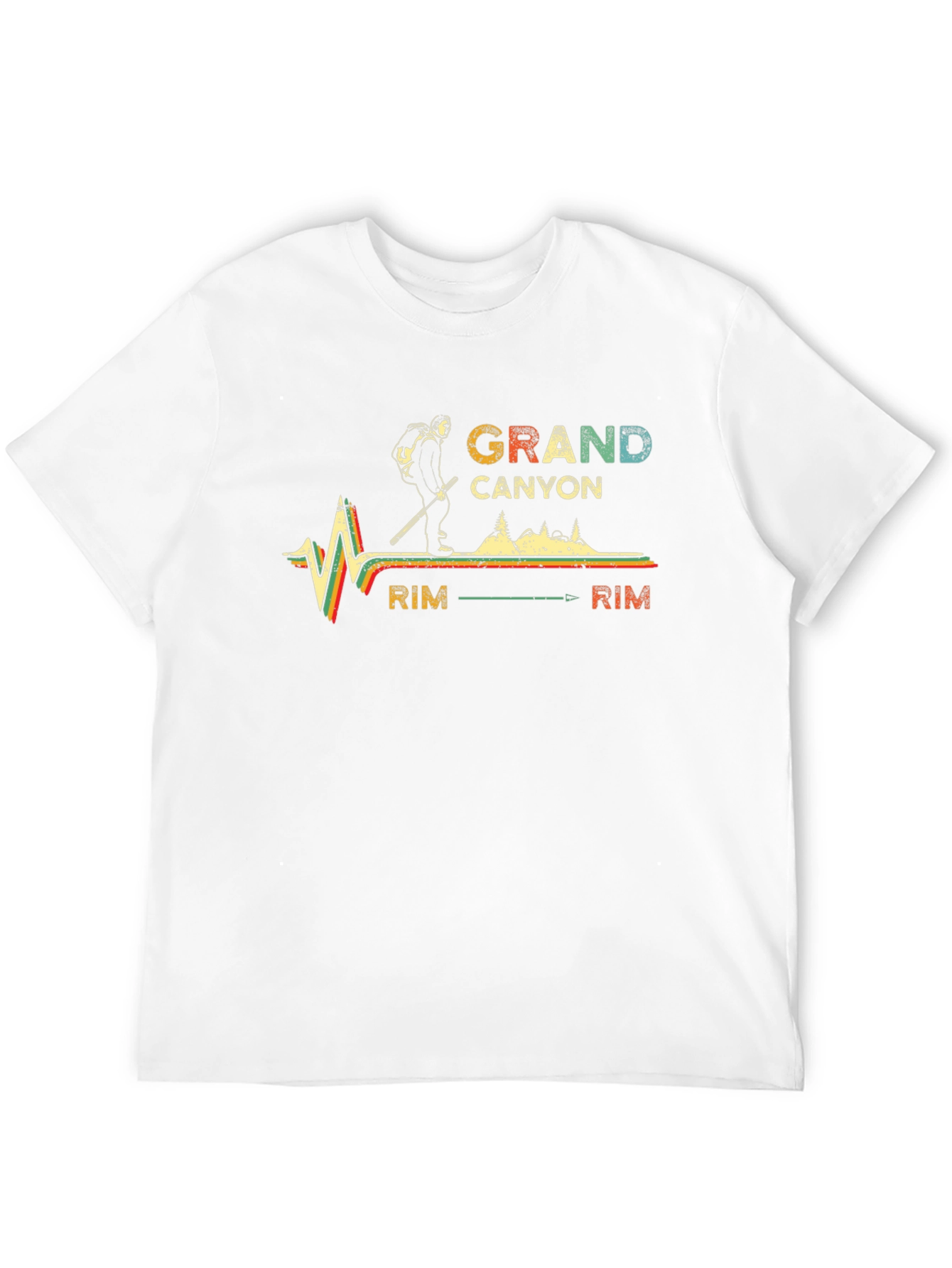 Grand Canyon Rim Hiking T-Shirt - Vintage Style
