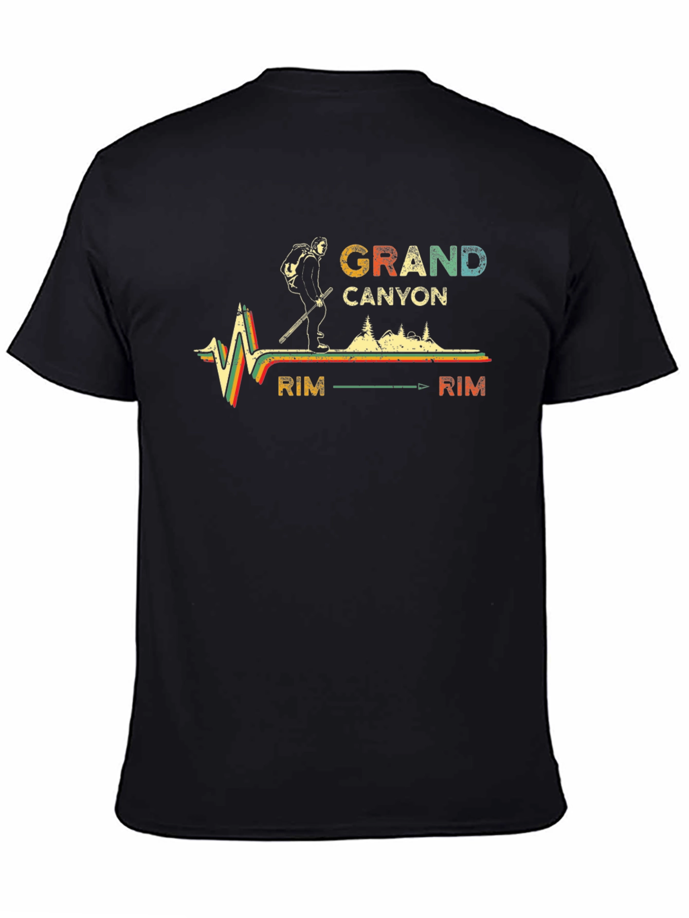 Grand Canyon Rim Hiking T-Shirt - Vintage Style