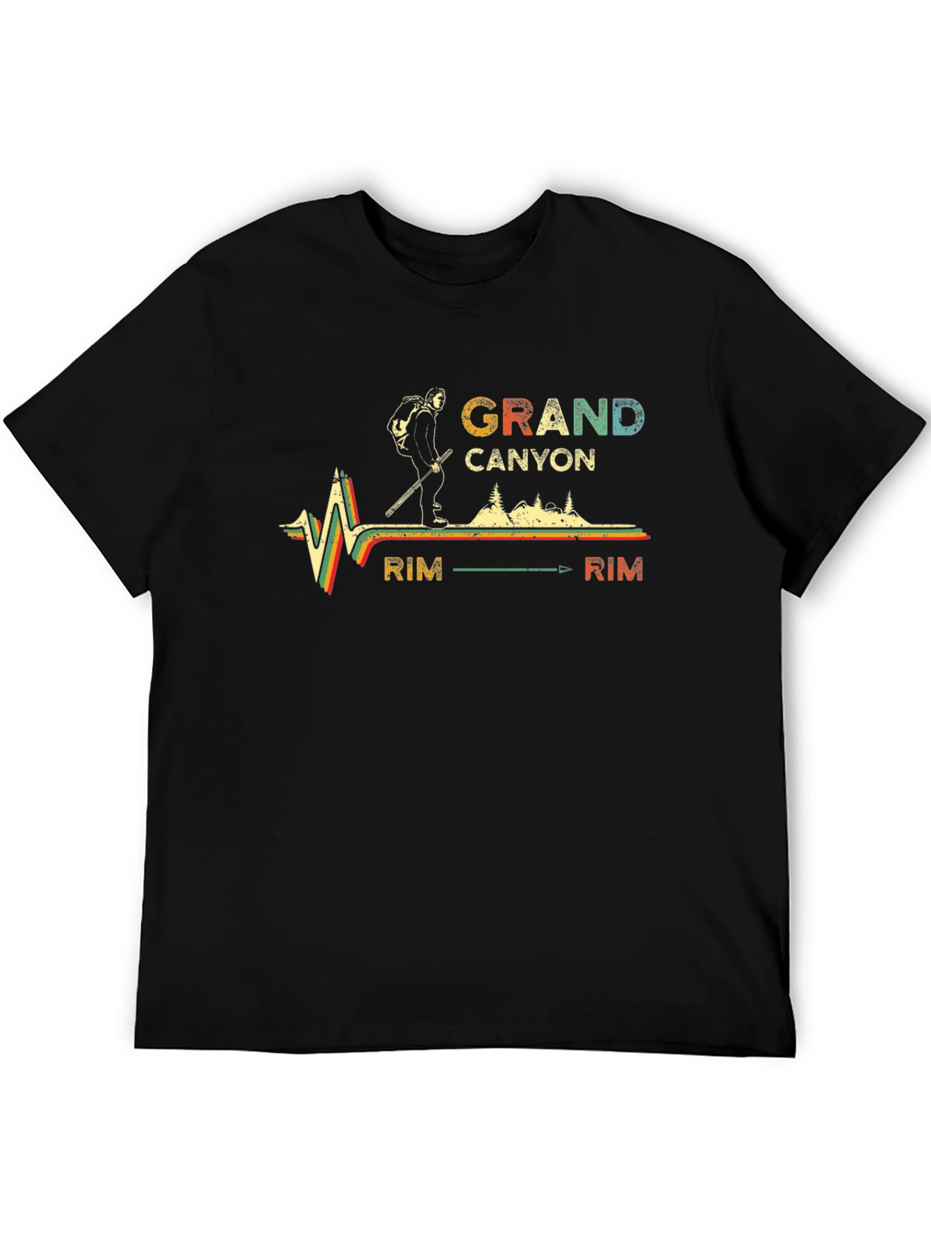 Grand Canyon Rim Hiking T-Shirt - Vintage Style