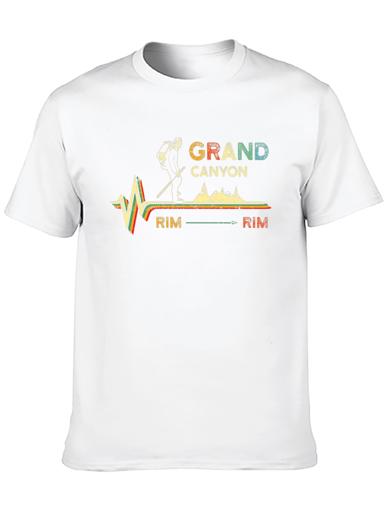 Grand Canyon Rim Hiking T-Shirt - Vintage Style