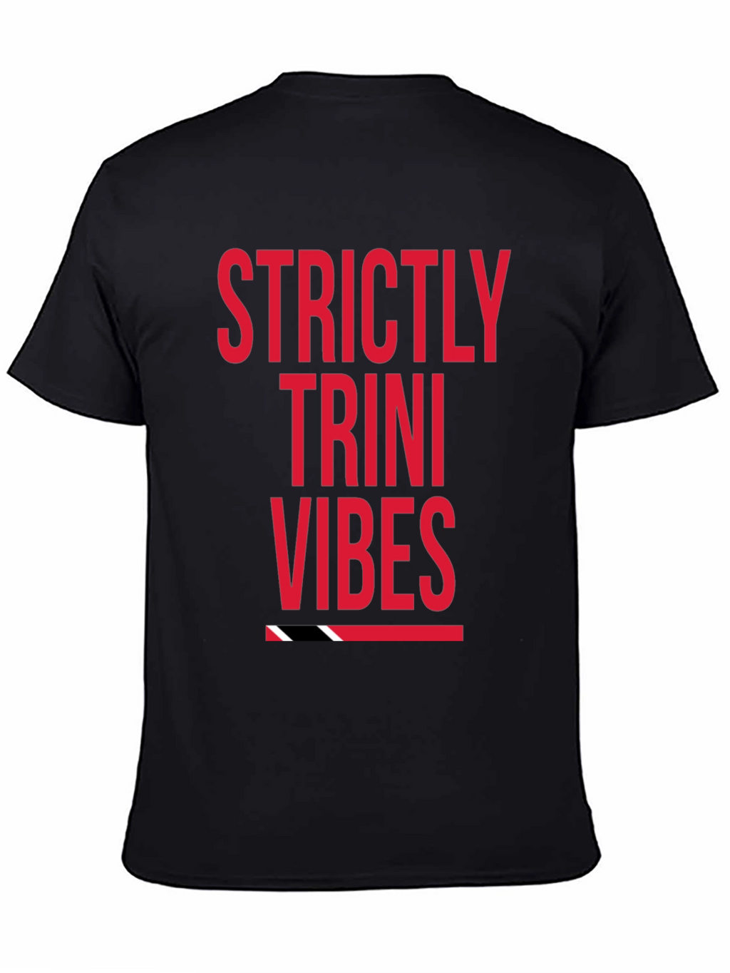 Strictly Trini Vibes Graphic Tee - Black