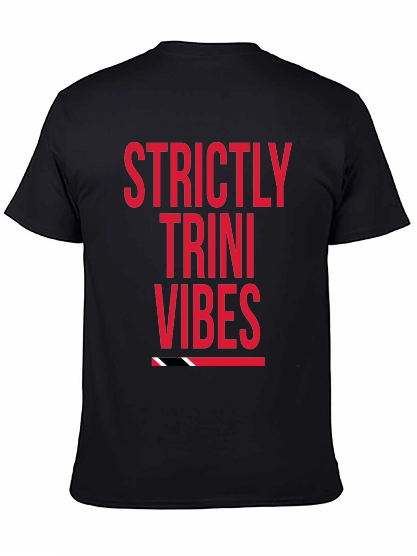 Strictly Trini Vibes Graphic Tee - Black