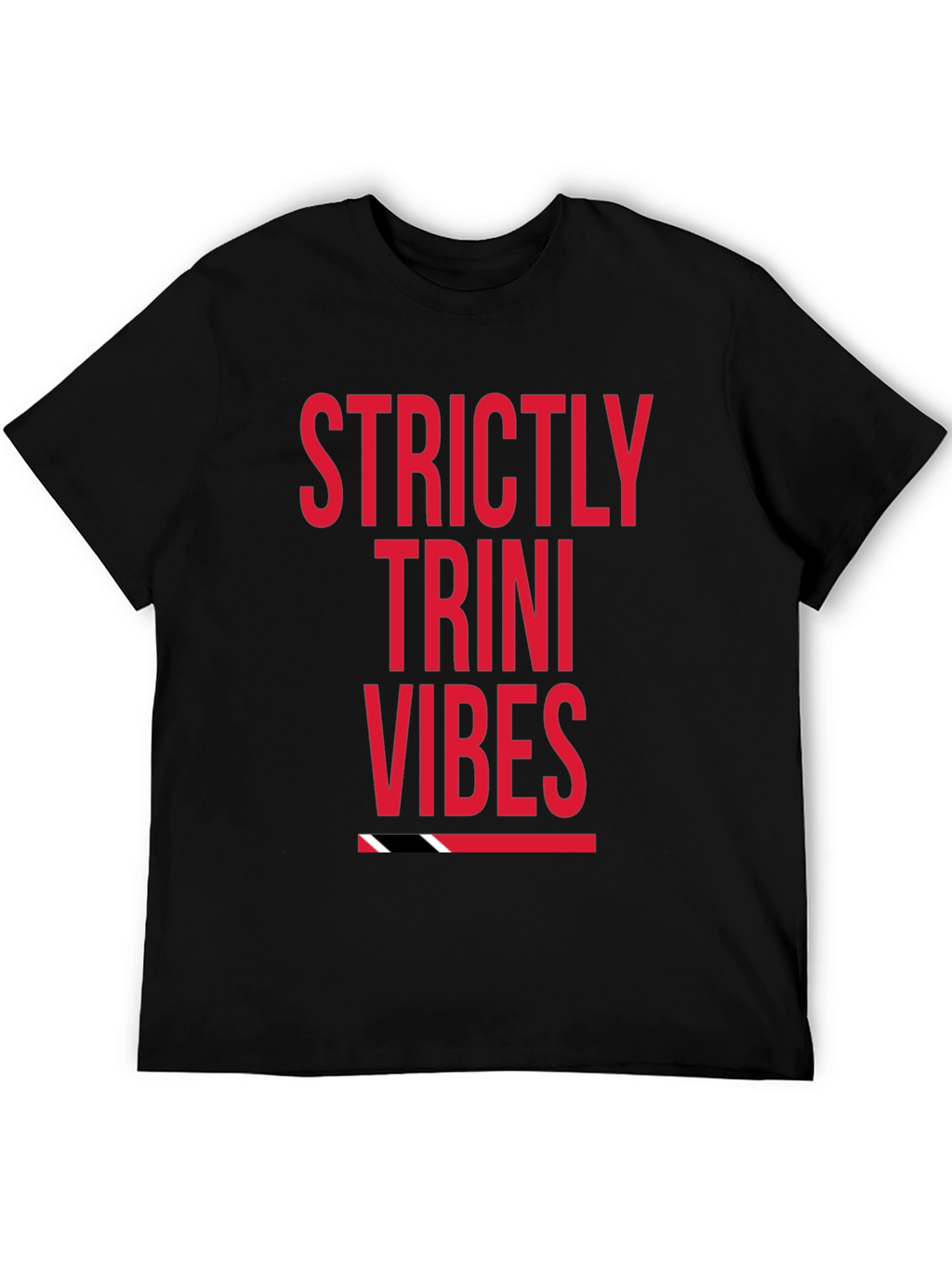Strictly Trini Vibes Graphic Tee - Black