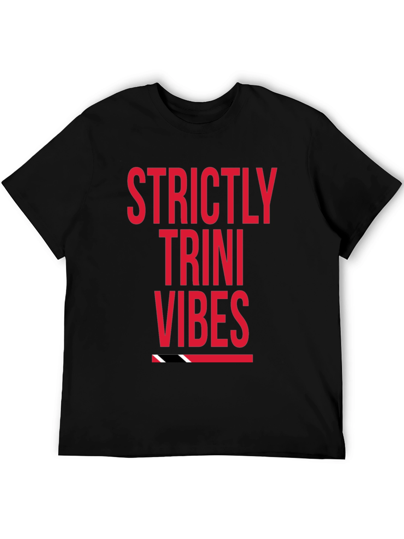 Strictly Trini Vibes Graphic Tee - Black