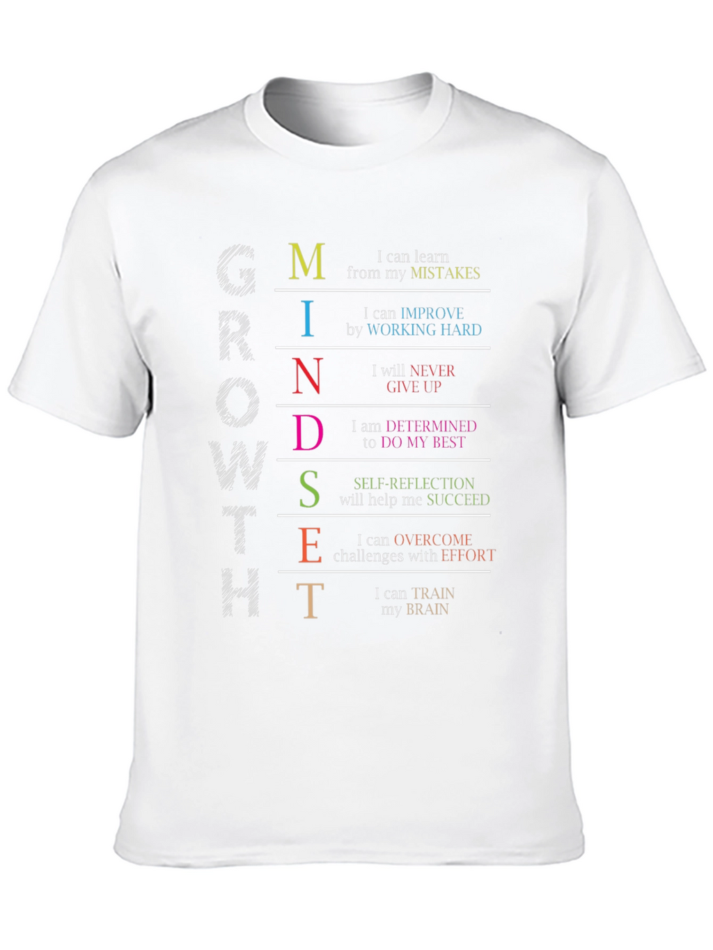 Growth Mindset T-Shirt: Motivational Graphic Tee