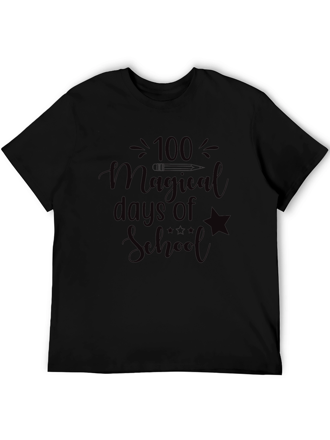 100 Magical Days of School Tee - Black