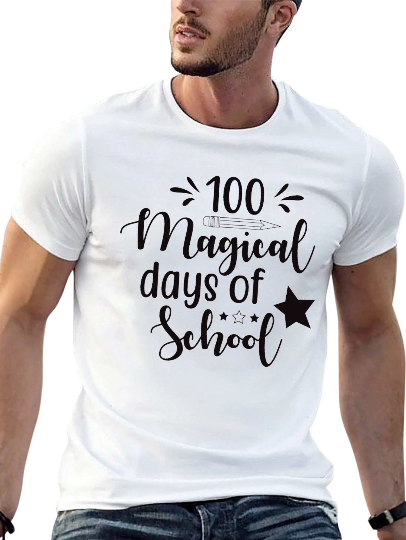 100 Magical Days of School Tee - Black