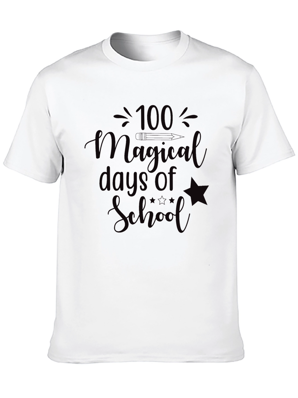 100 Magical Days of School Tee - Black
