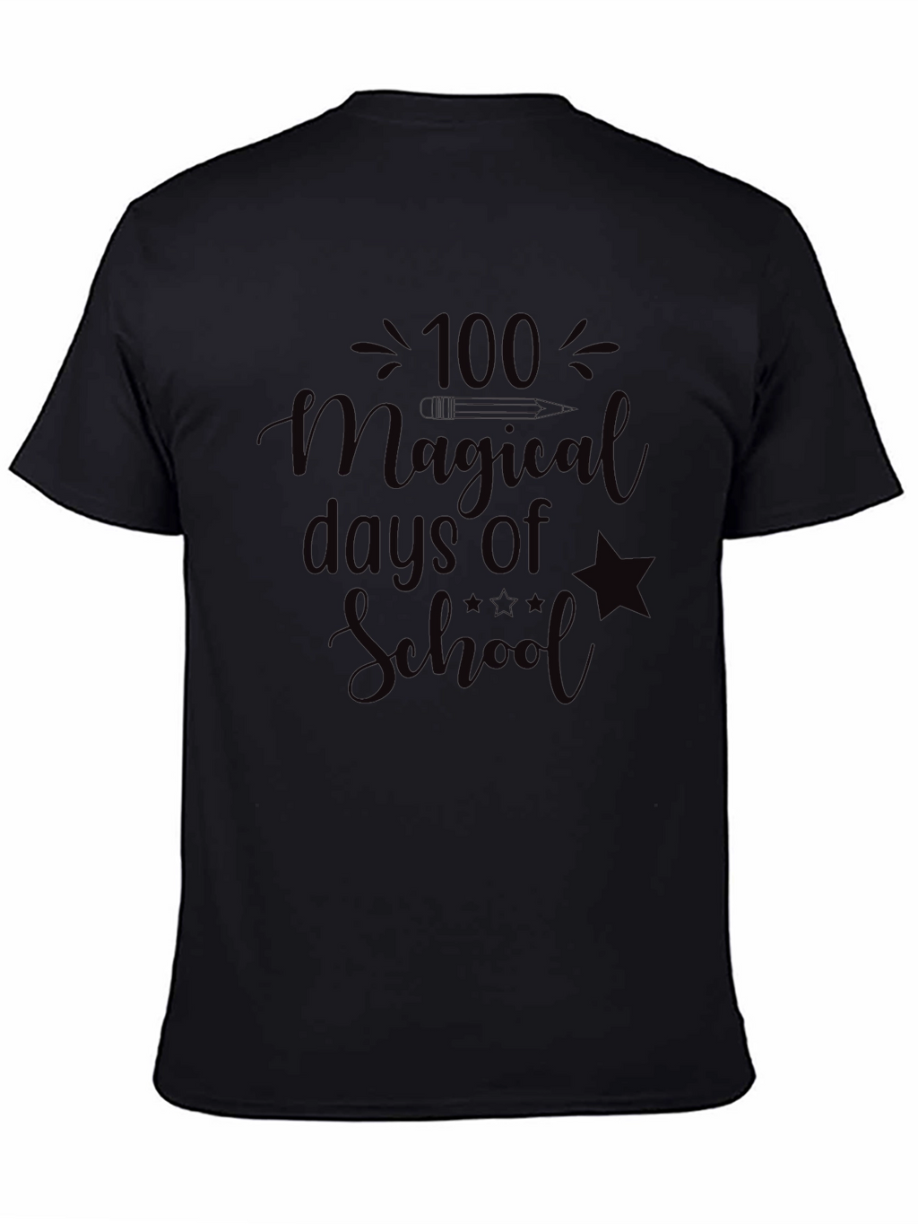 100 Magical Days of School Tee - Black