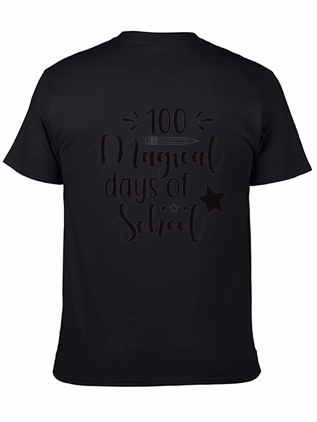 100 Magical Days of School Tee - Black