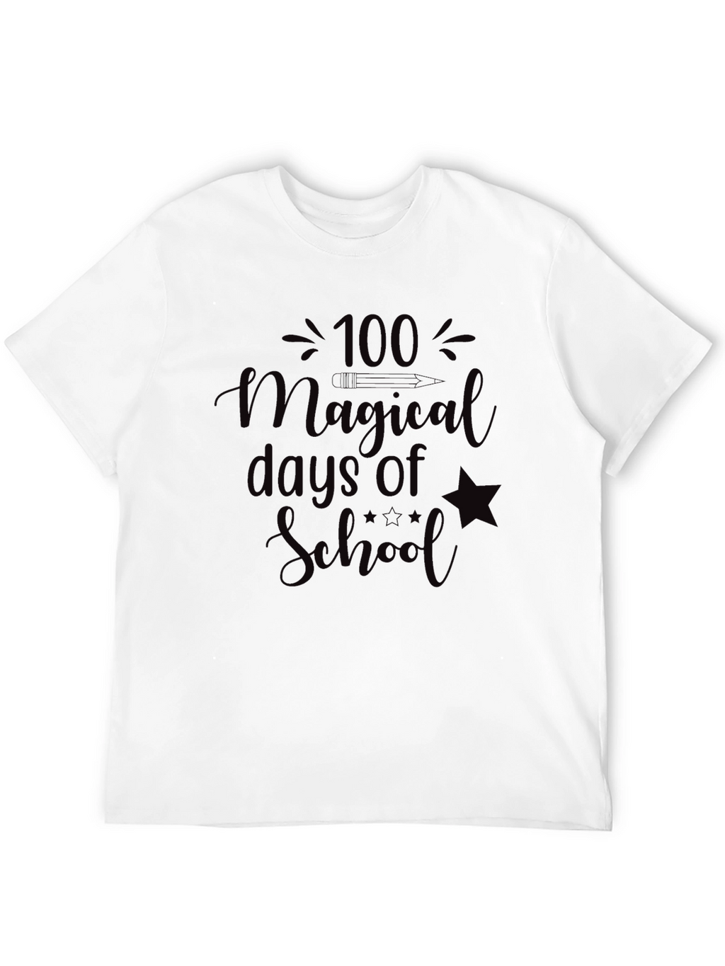 100 Magical Days of School Tee - Black