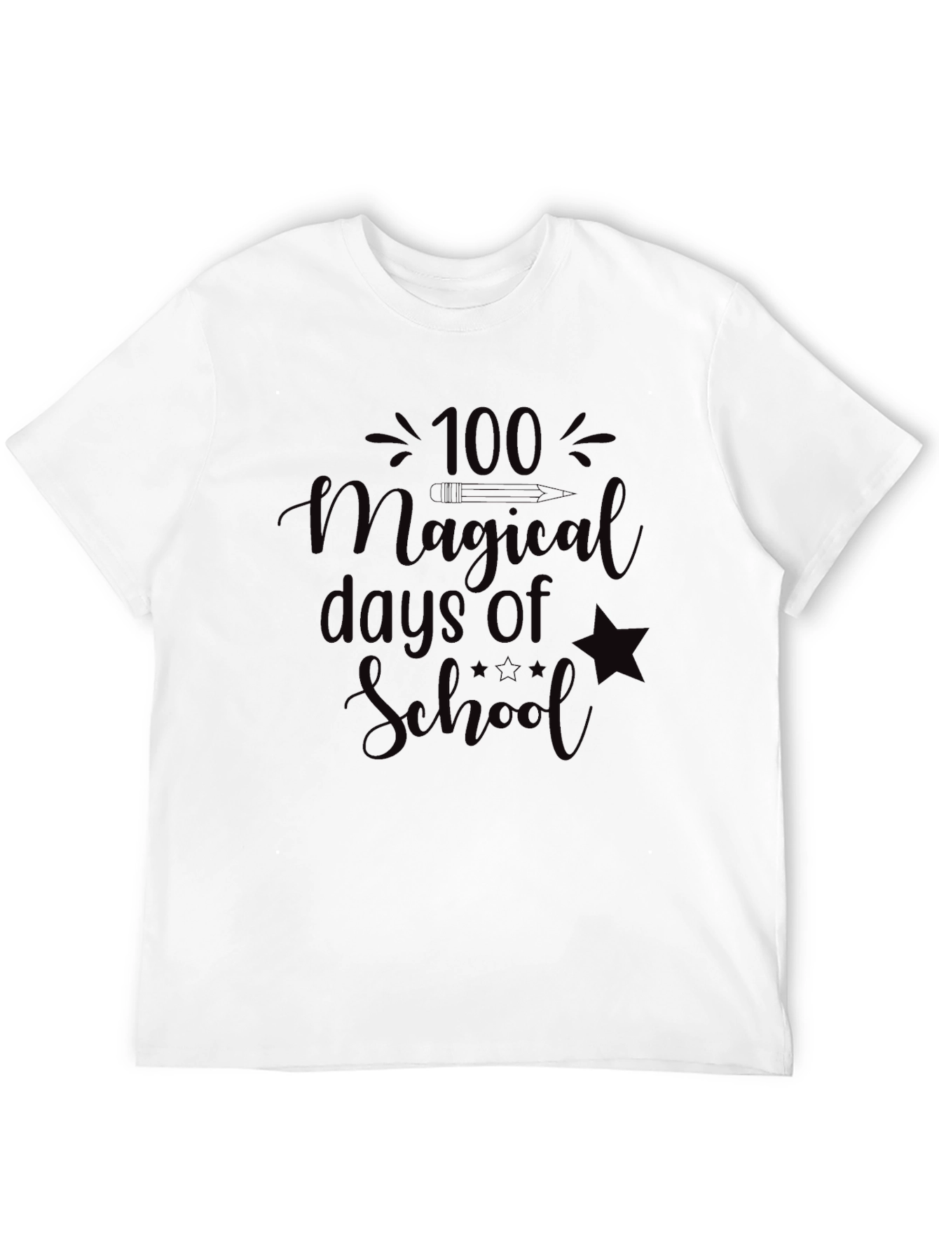 100 Magical Days of School Tee - Black