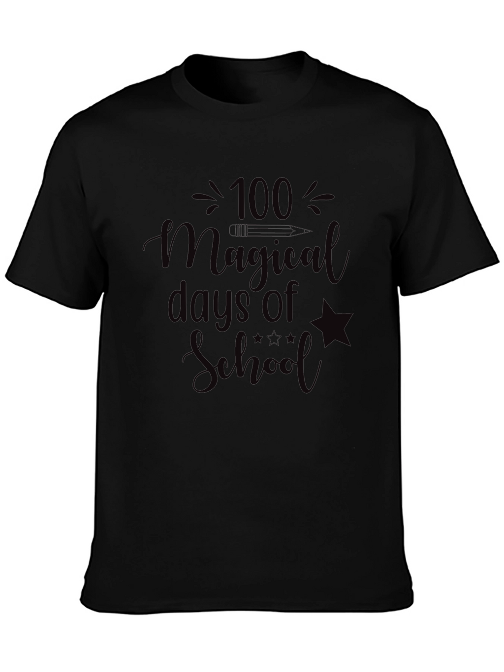 100 Magical Days of School Tee - Black