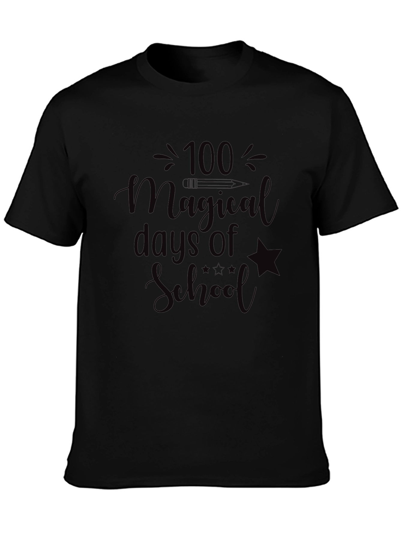 100 Magical Days of School Tee - Black