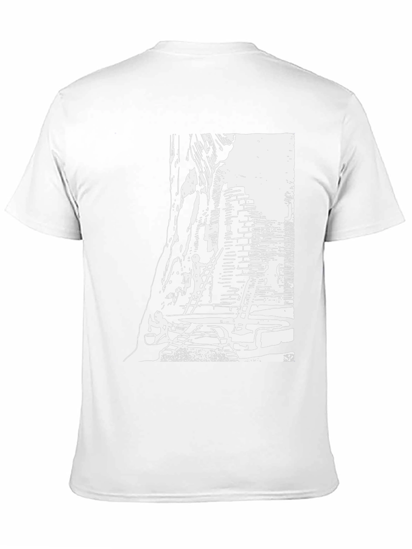 Monochrome Urban T-Shirt - Graphic Print