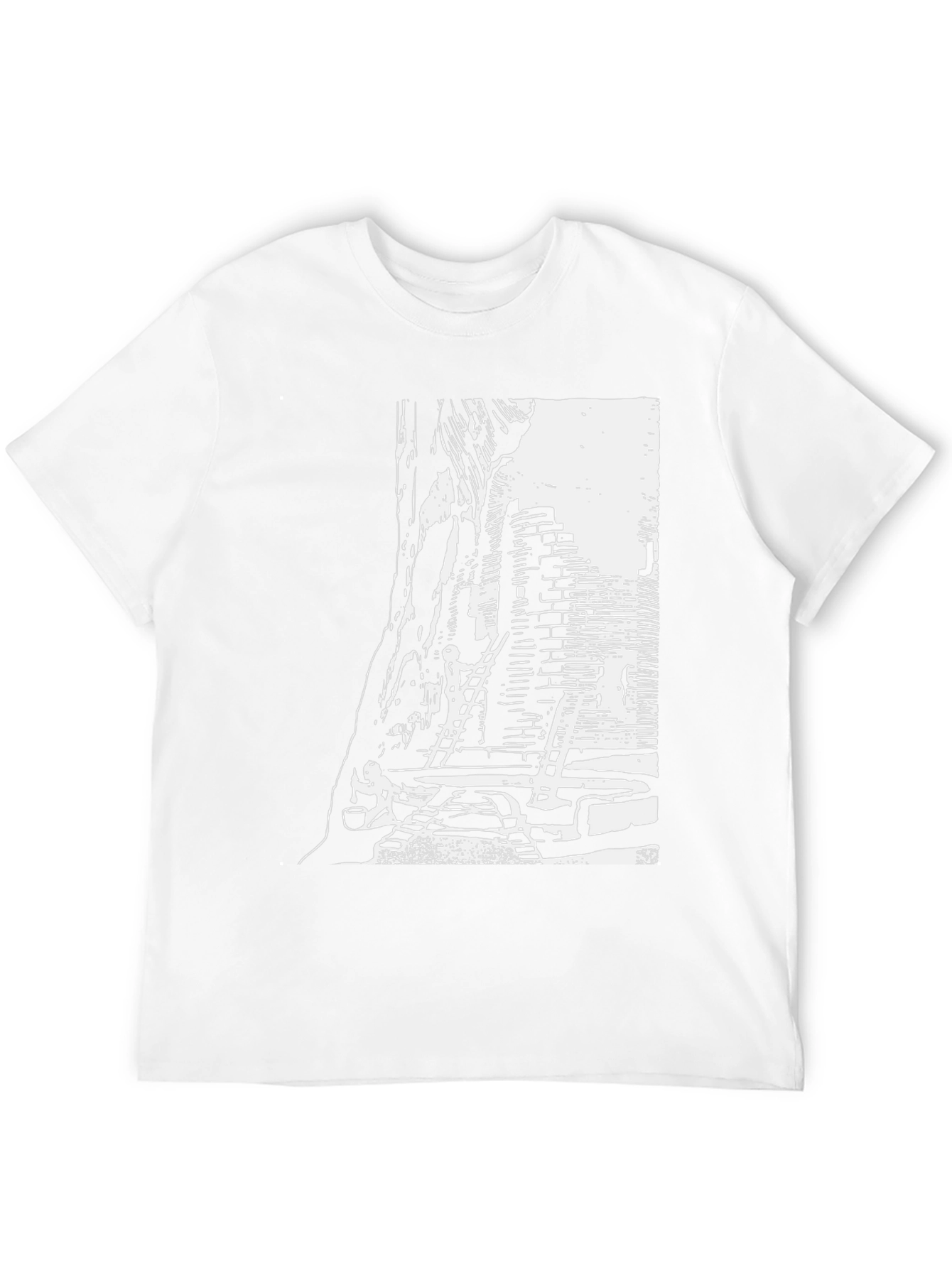 Monochrome Urban T-Shirt - Graphic Print