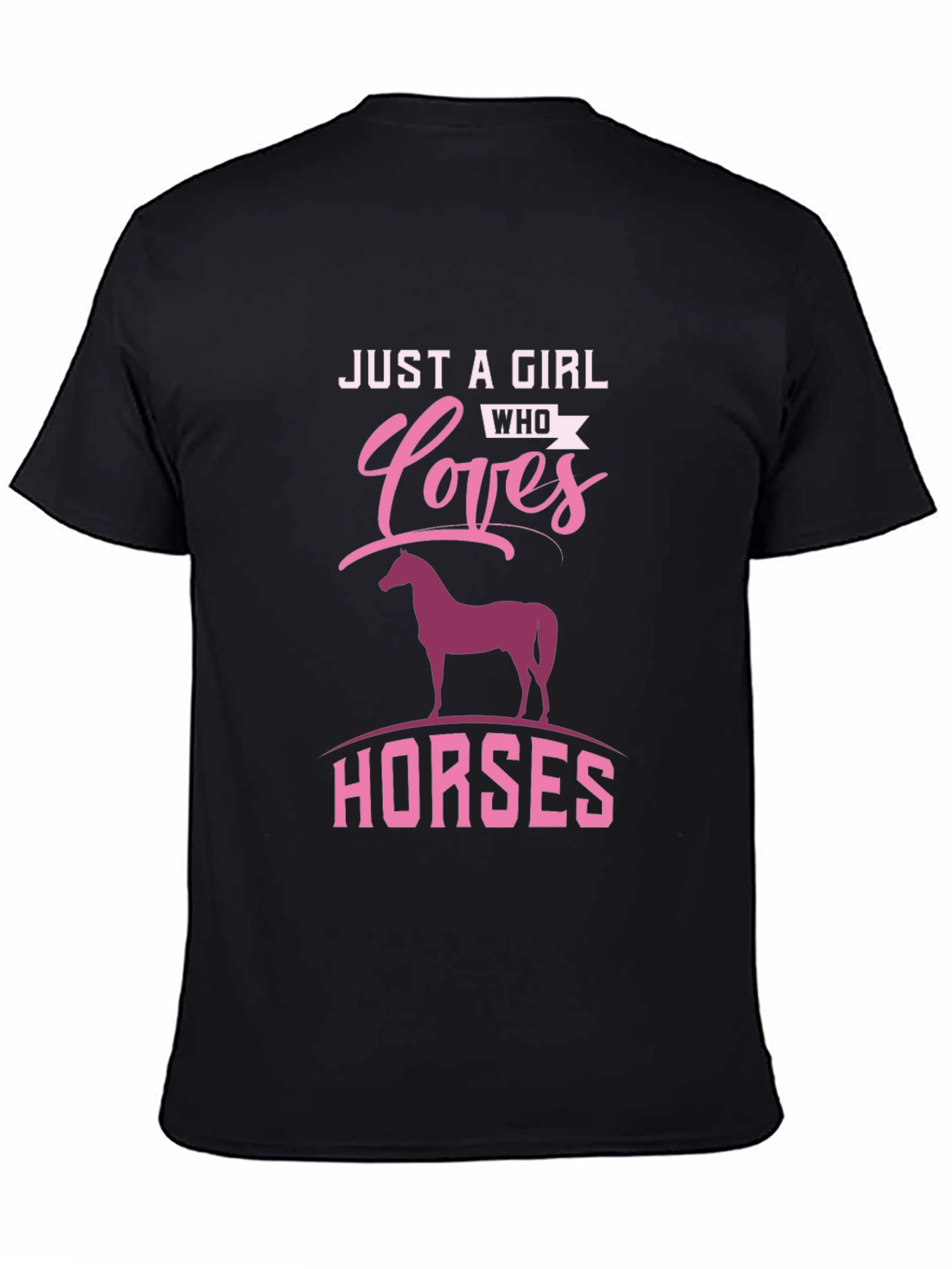 Girl Who Loves Horses Graphic Tee