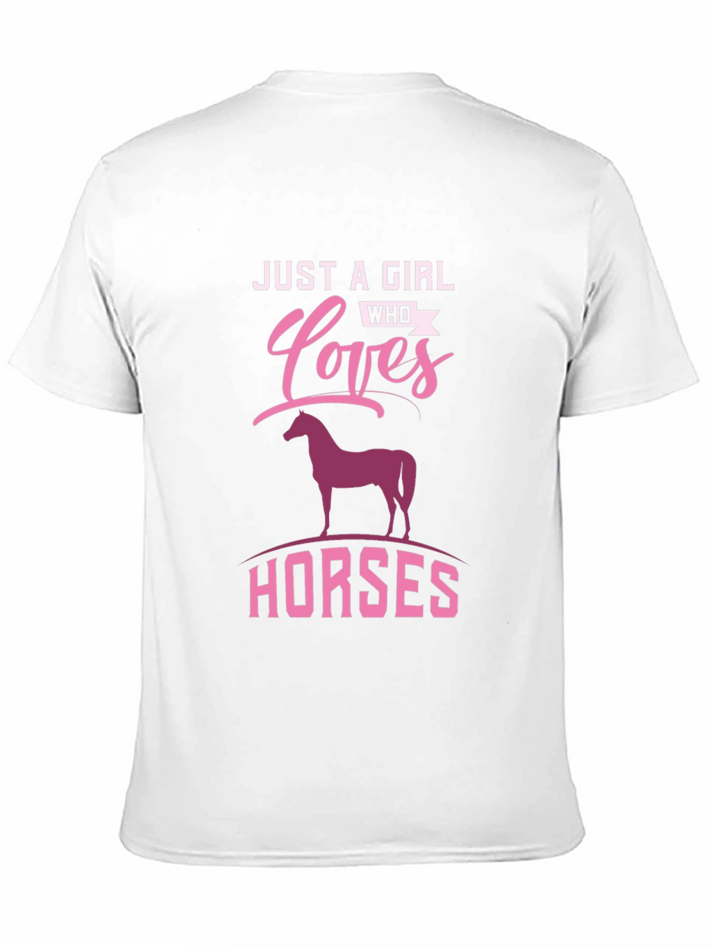 Girl Who Loves Horses Graphic Tee