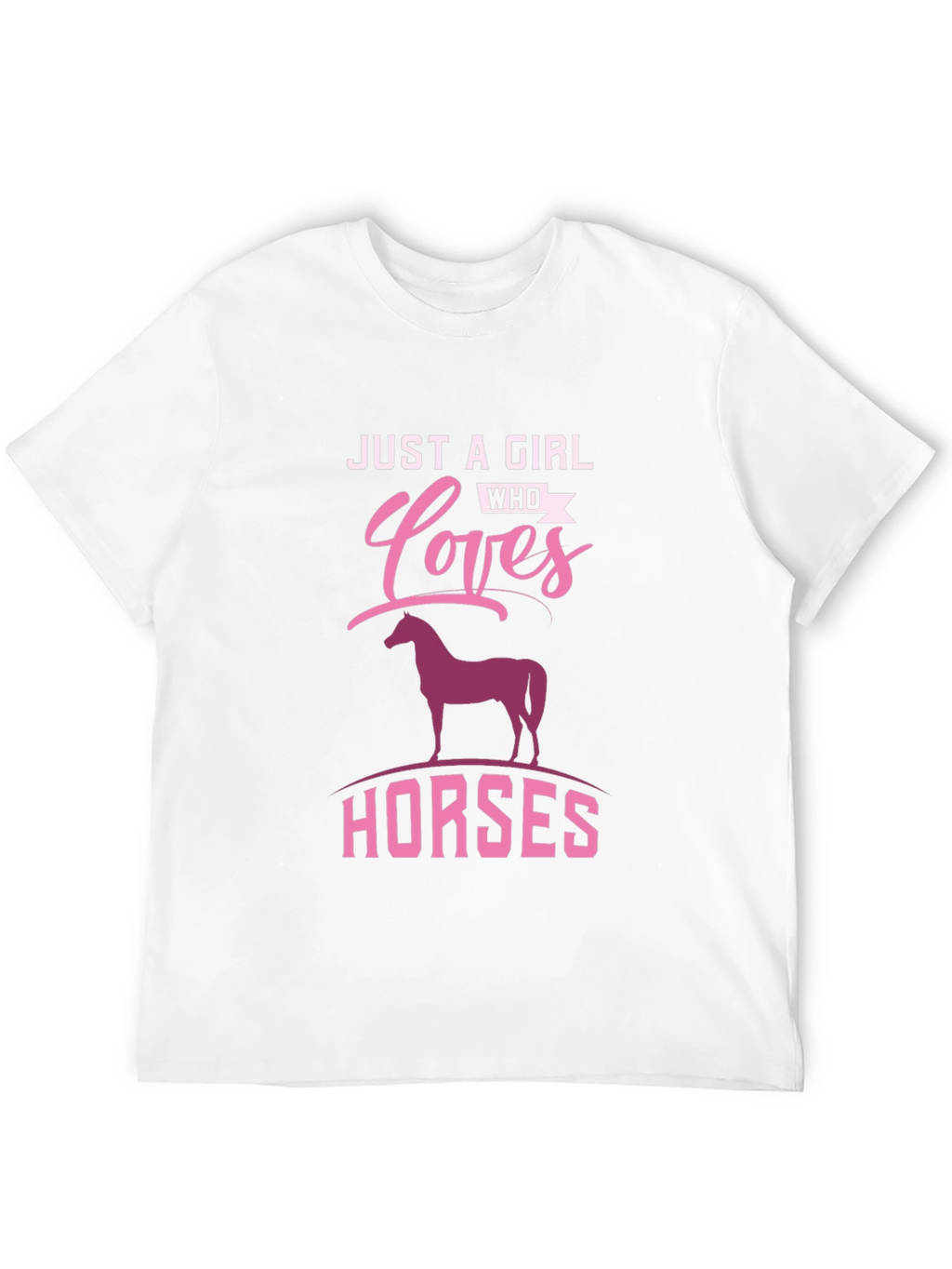 Girl Who Loves Horses Graphic Tee
