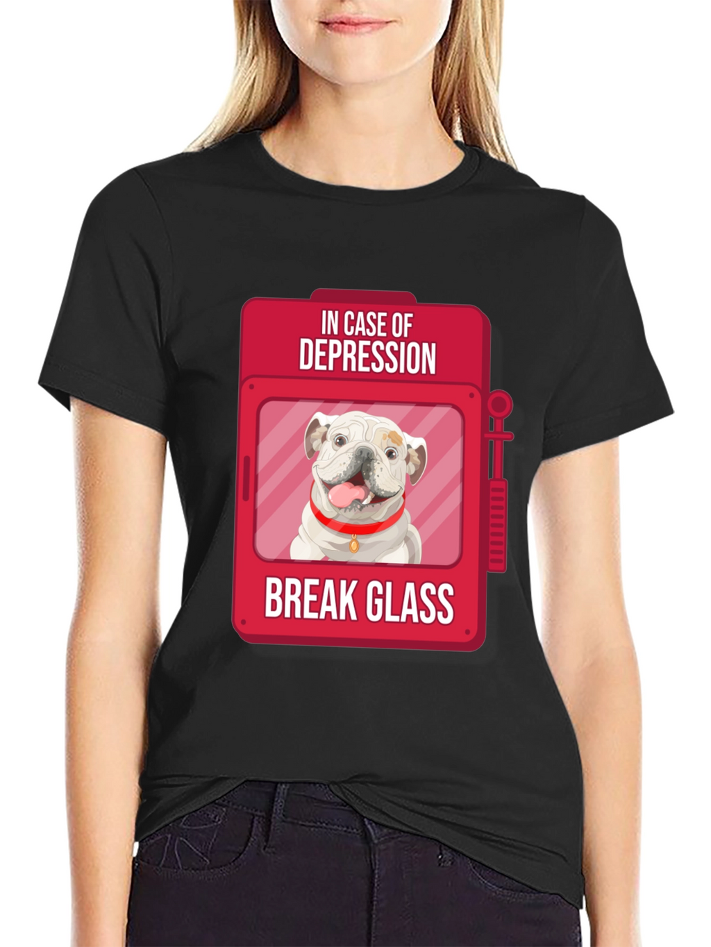 Depression Relief Dog T-Shirt - Break Glass