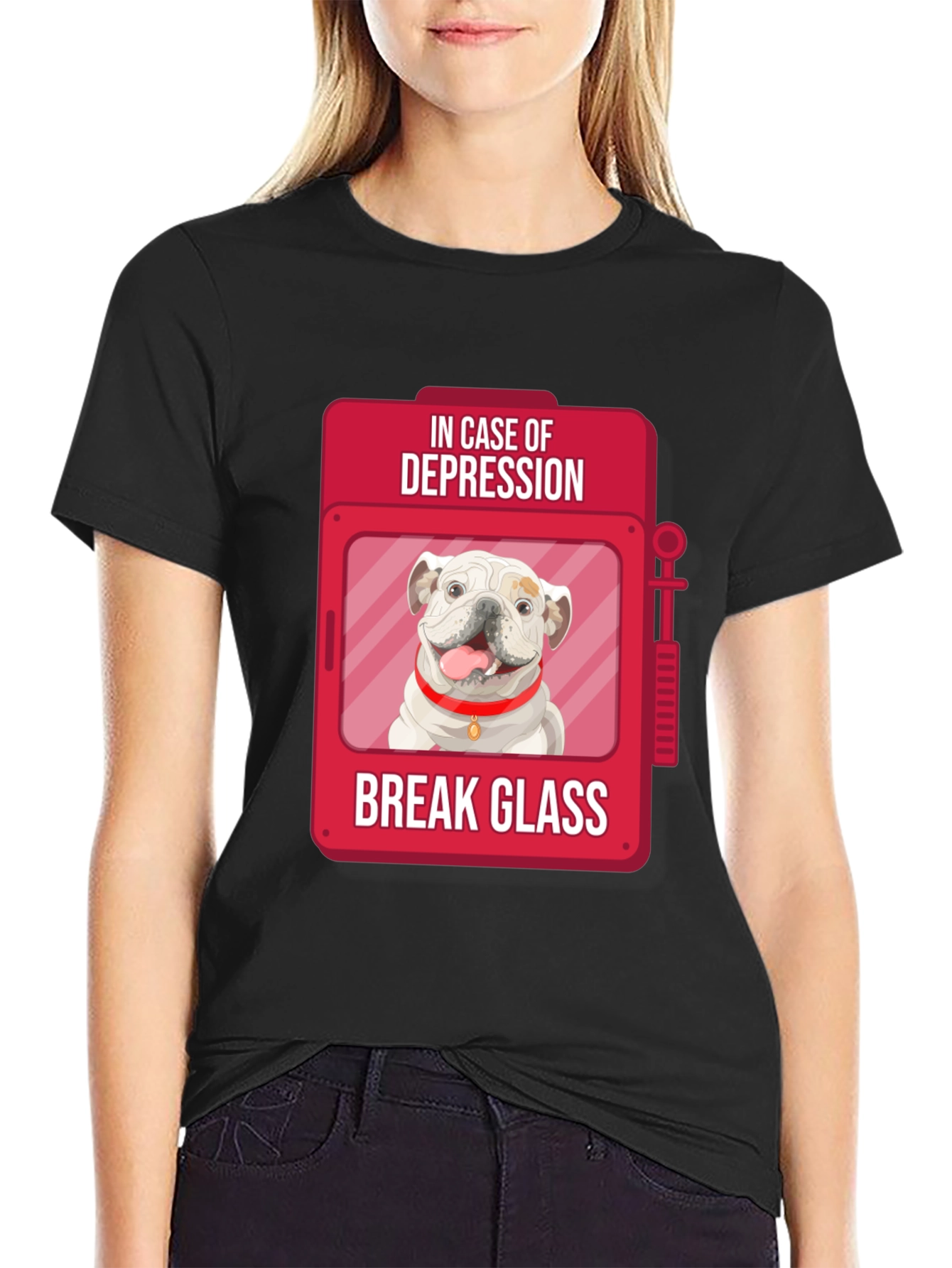Depression Relief Dog T-Shirt - Break Glass