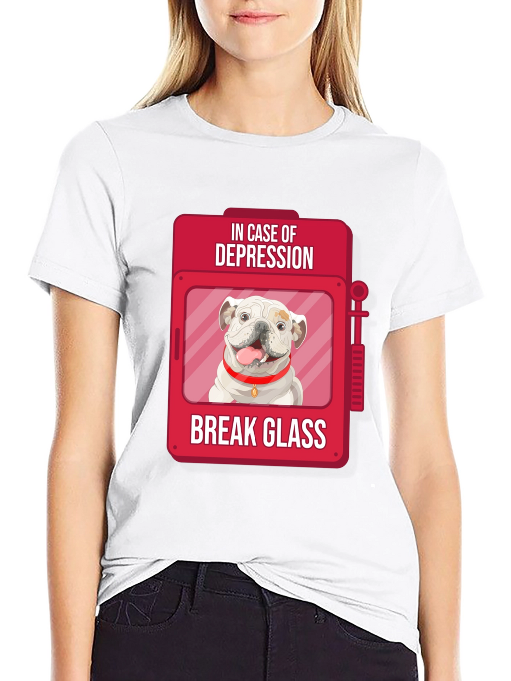 Depression Relief Dog T-Shirt - Break Glass