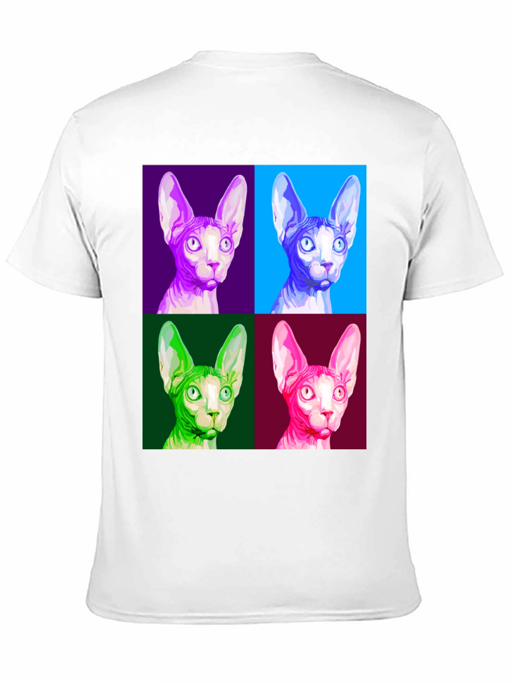 Sphynx Cat Pop Art T-Shirt - Unique Graphic Tee