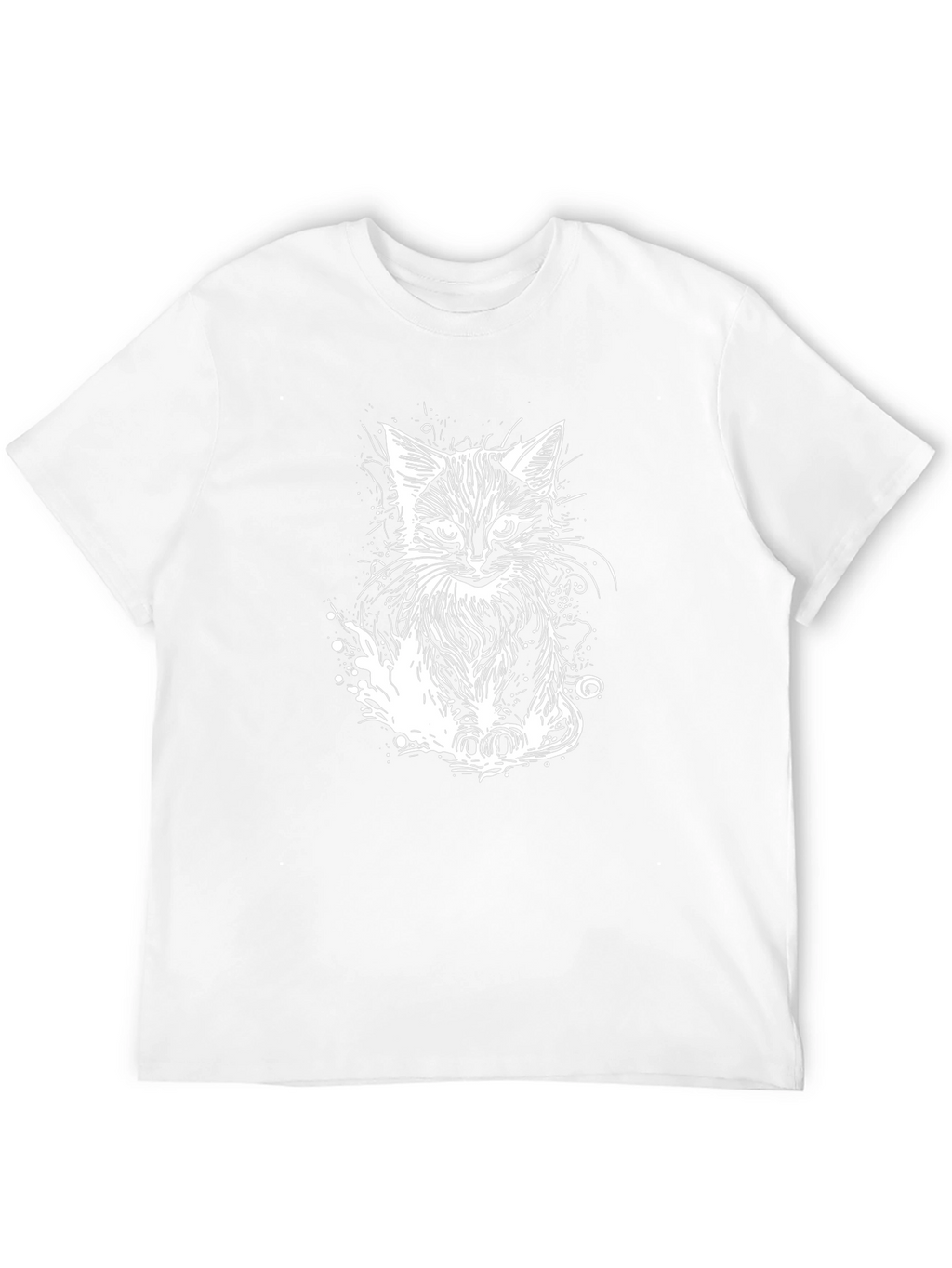Cool Cat Graphic Tee - Black Cotton T-Shirt