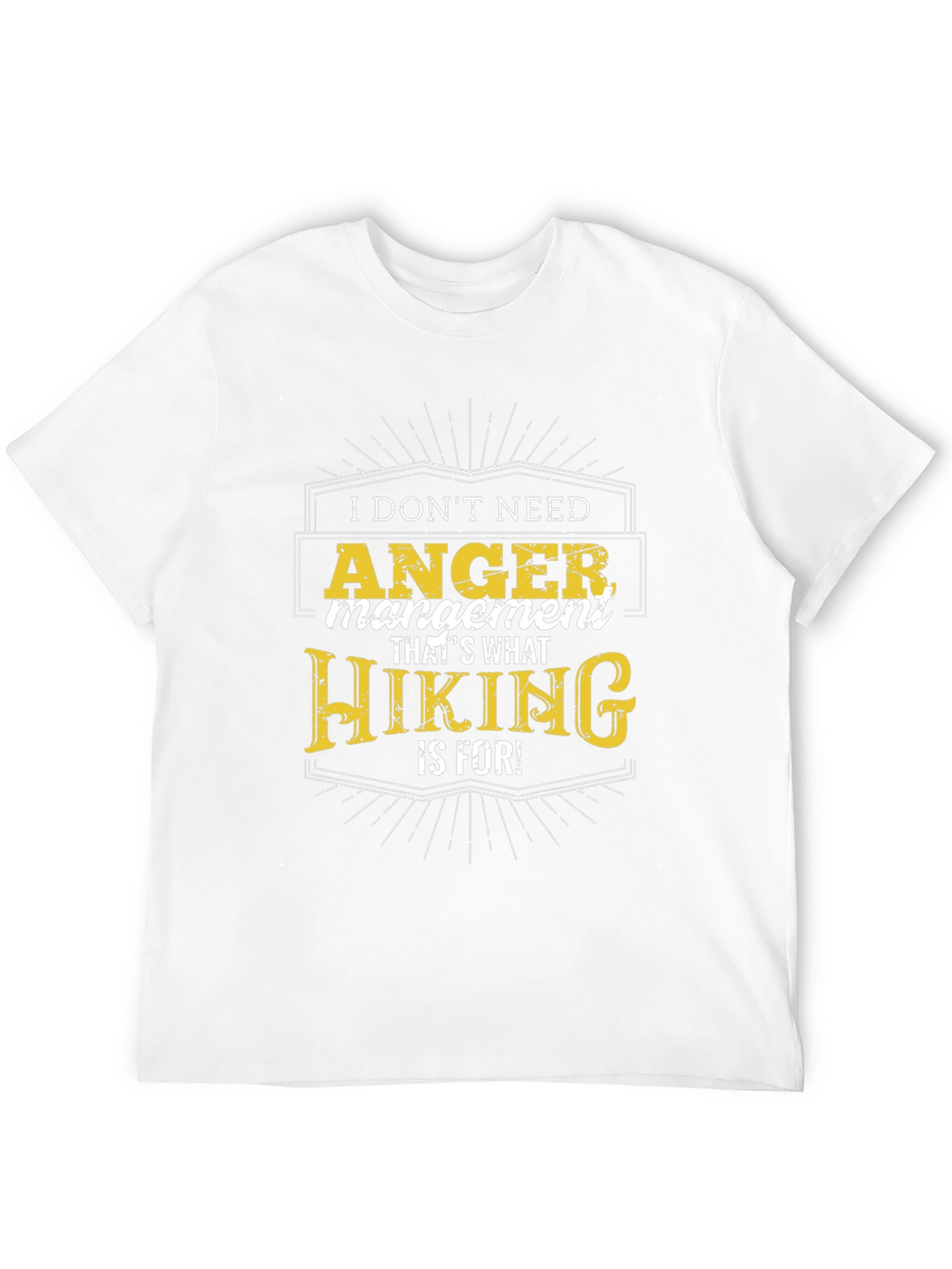 Funny Hiking Anger Management T-Shirt