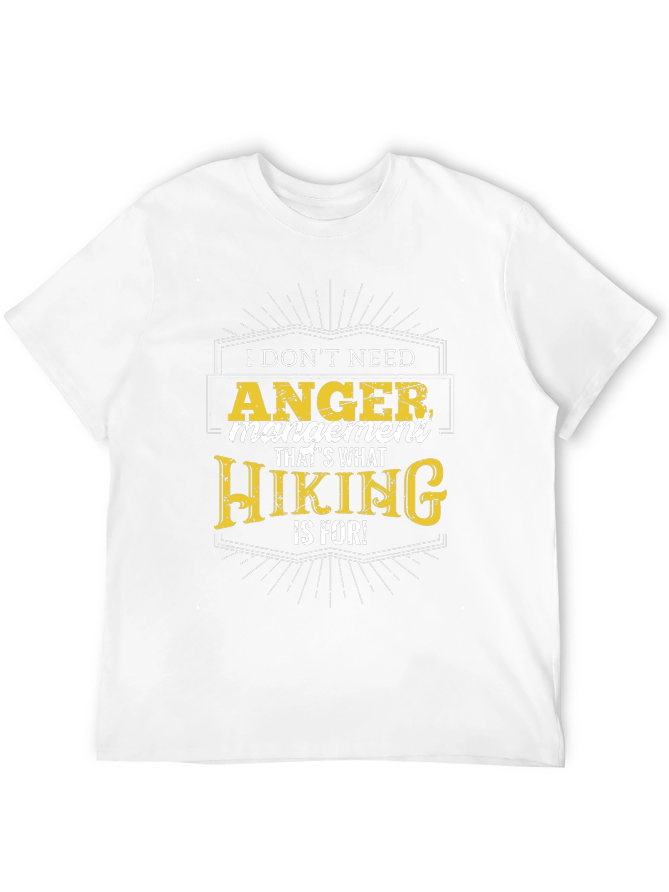 Funny Hiking Anger Management T-Shirt