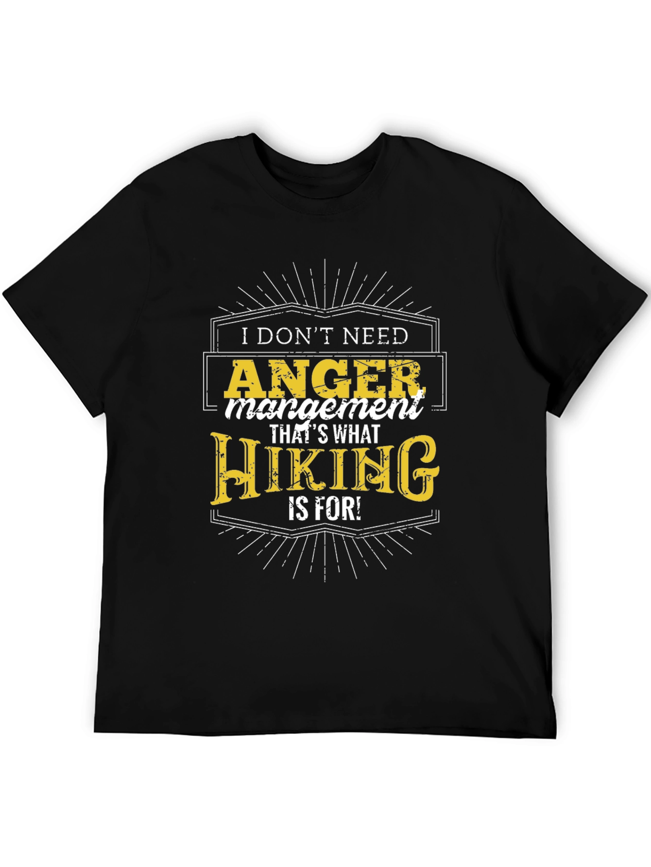 Funny Hiking Anger Management T-Shirt