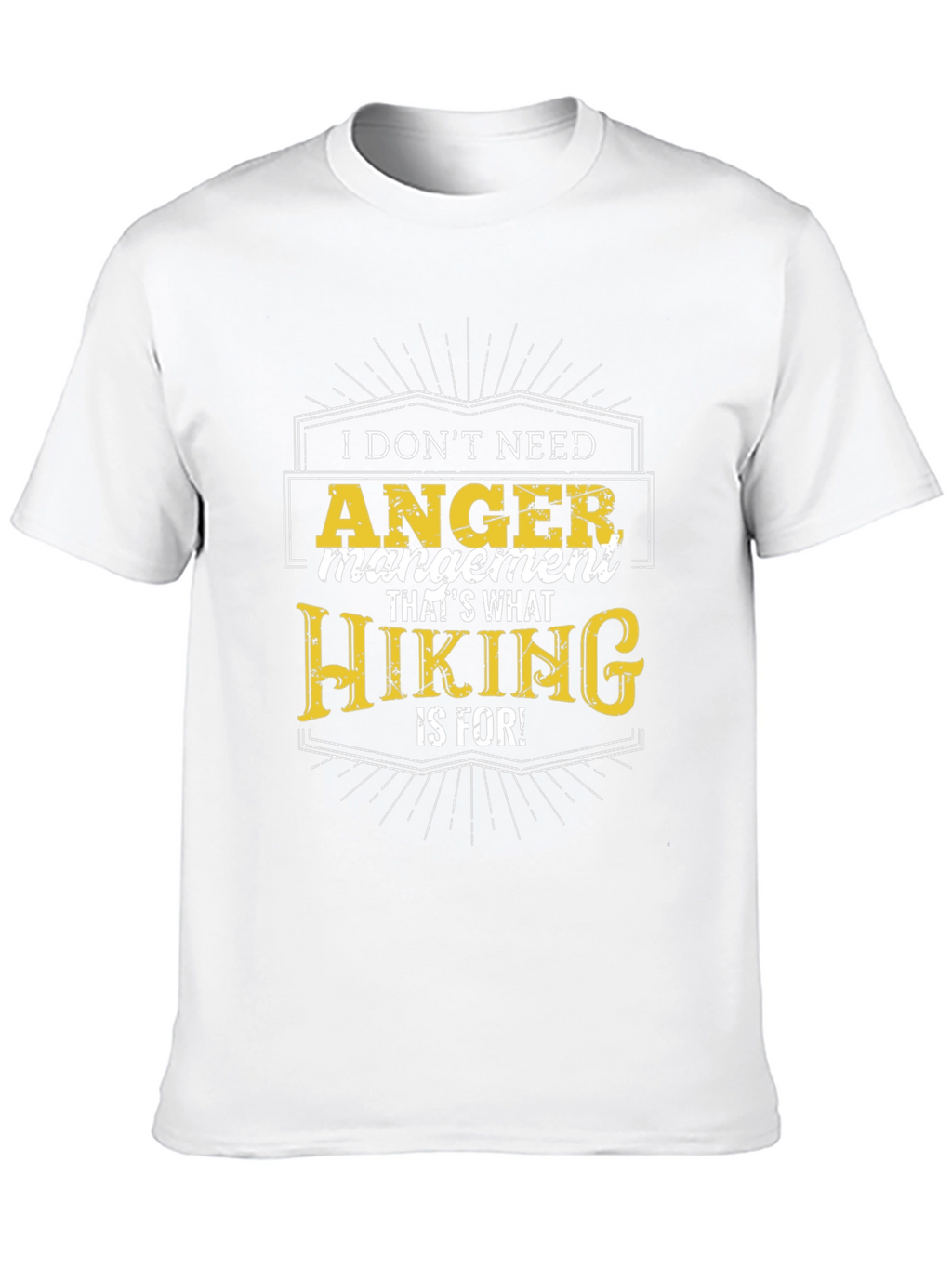 Funny Hiking Anger Management T-Shirt