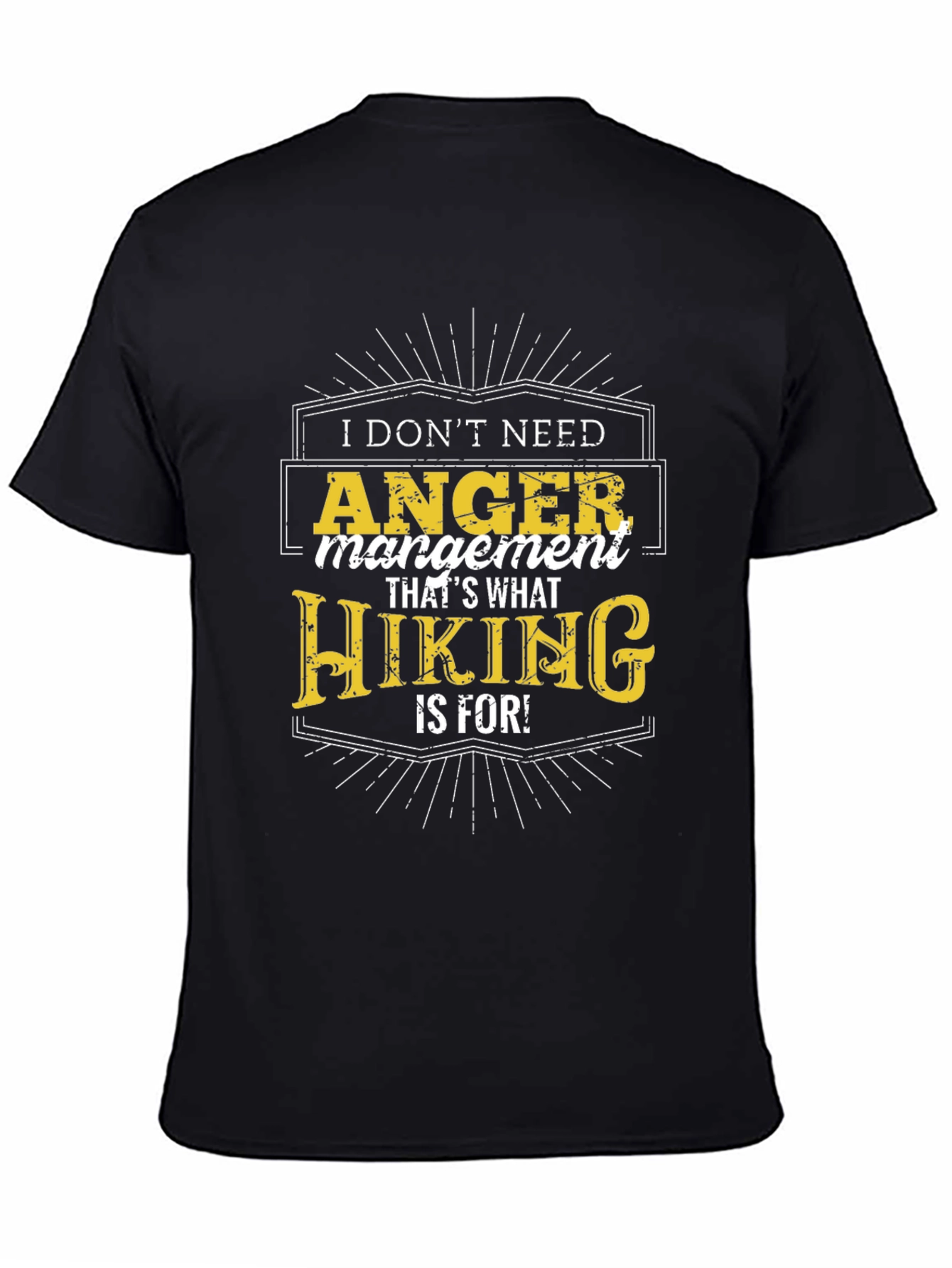 Funny Hiking Anger Management T-Shirt