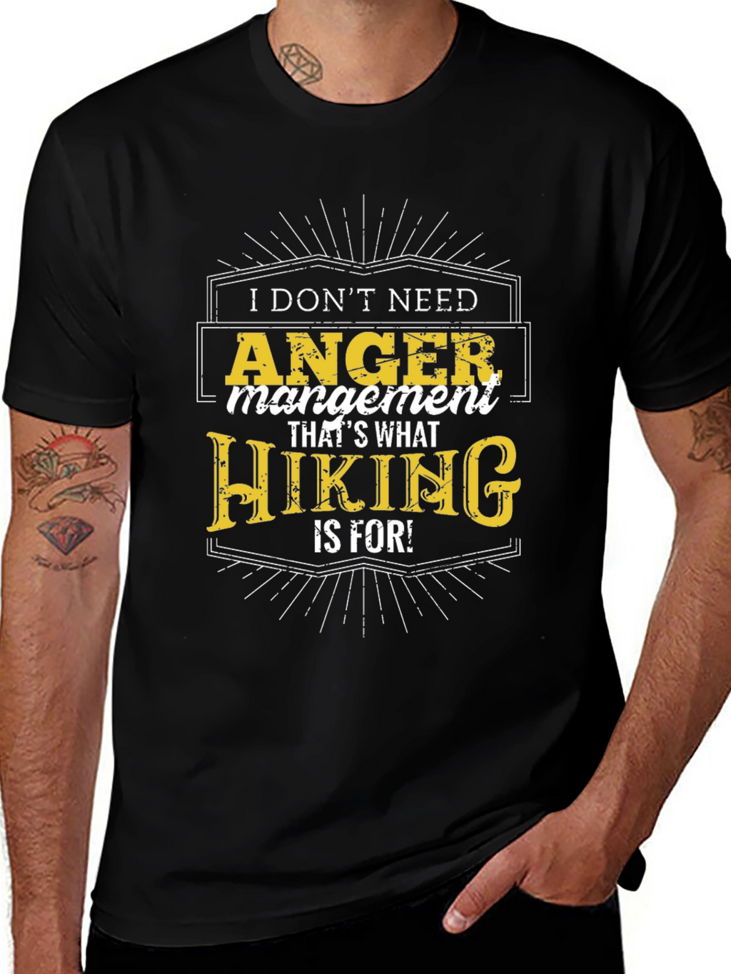 Funny Hiking Anger Management T-Shirt