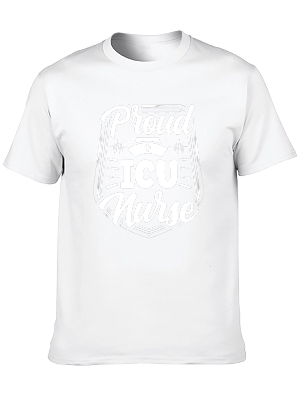 Proud ICU Nurse Graphic Tee - Black Cotton Shirt