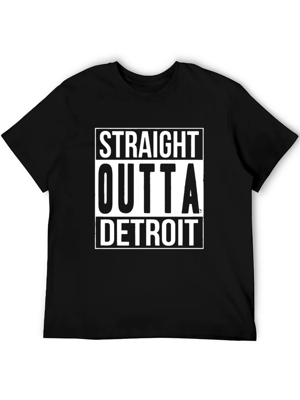 Straight Outta Detroit T-Shirt - Black